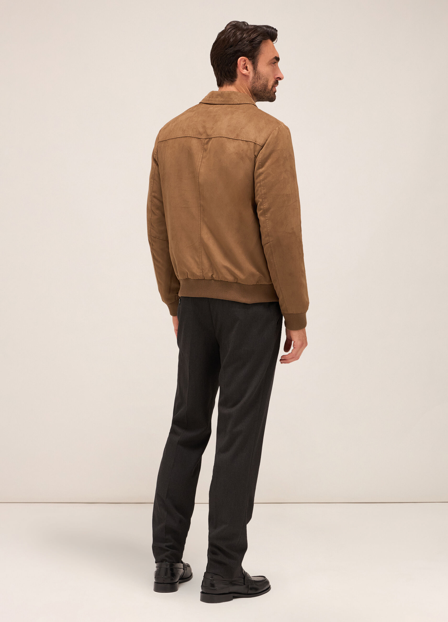 Giubbino in ECOpelle scamosciata uomo_1