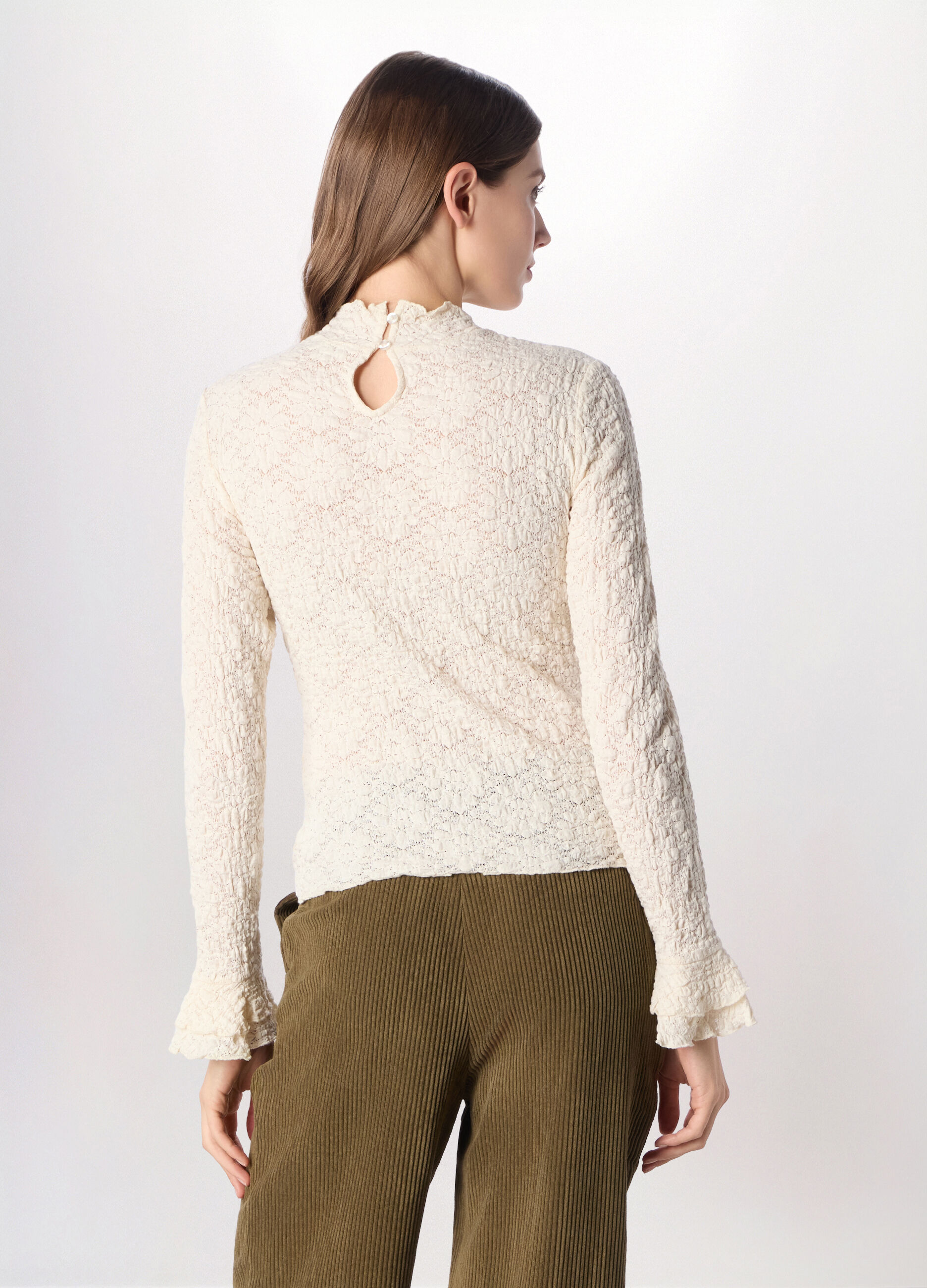 Blusa misto cotone donna_1