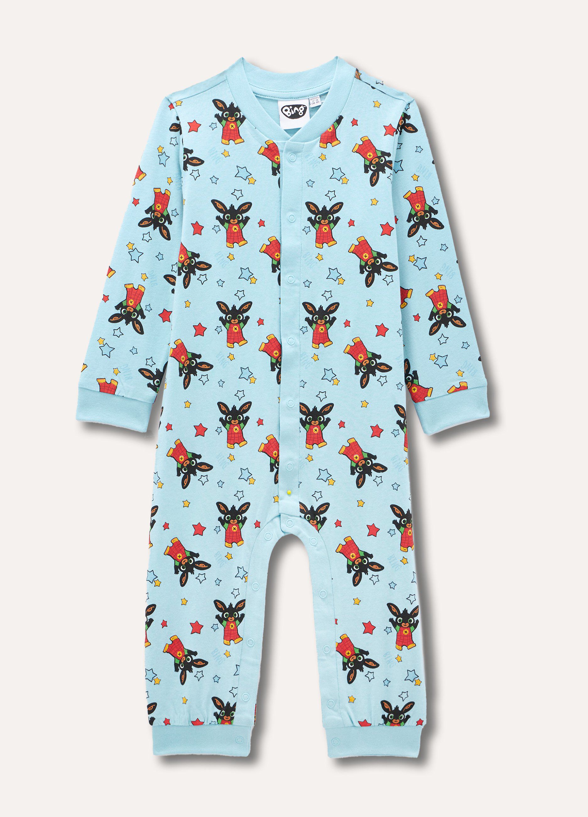 Tutina pigiama in puro cotone neonato_0
