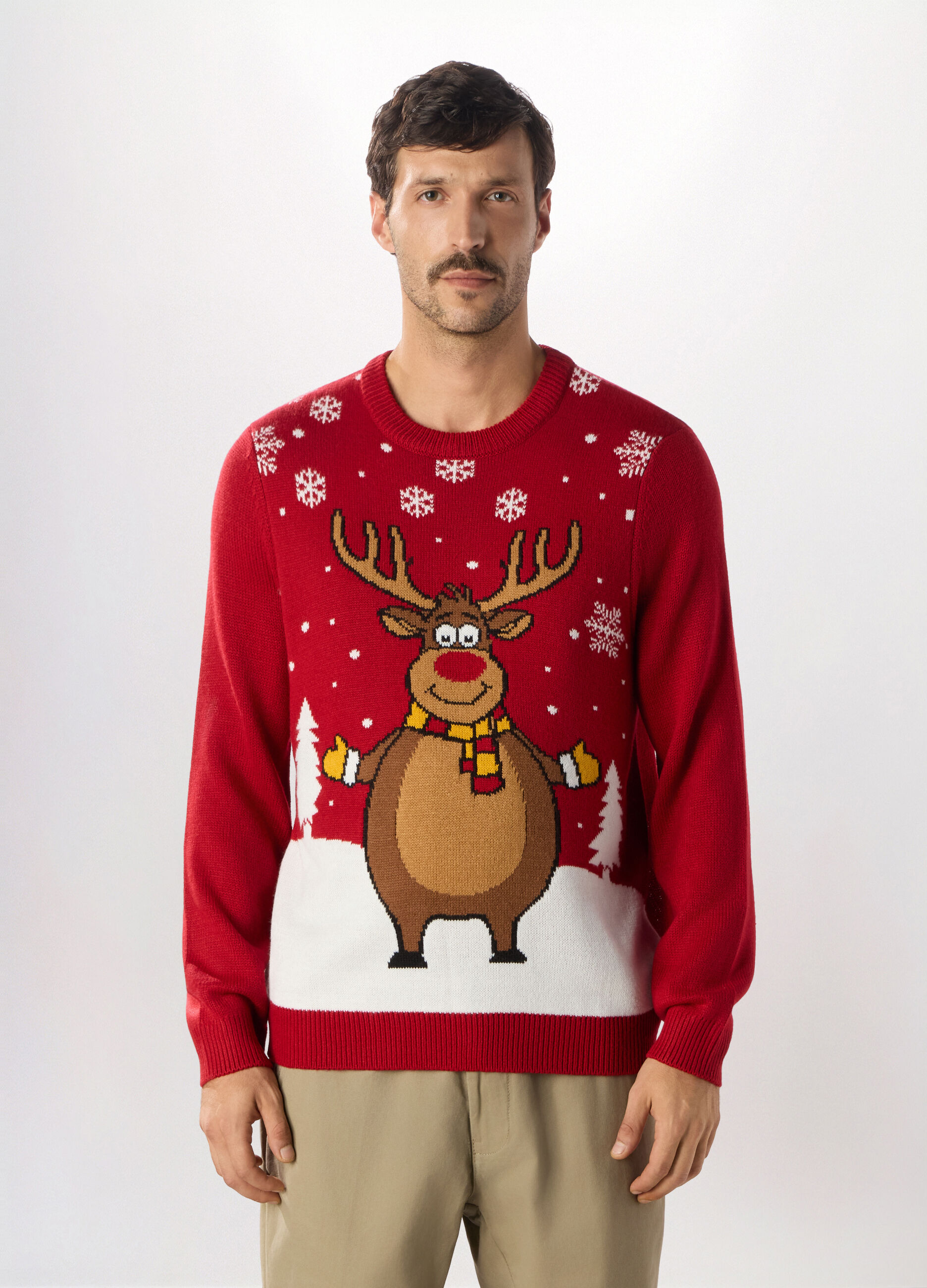 Maglione natalizio girocollo uomo_0