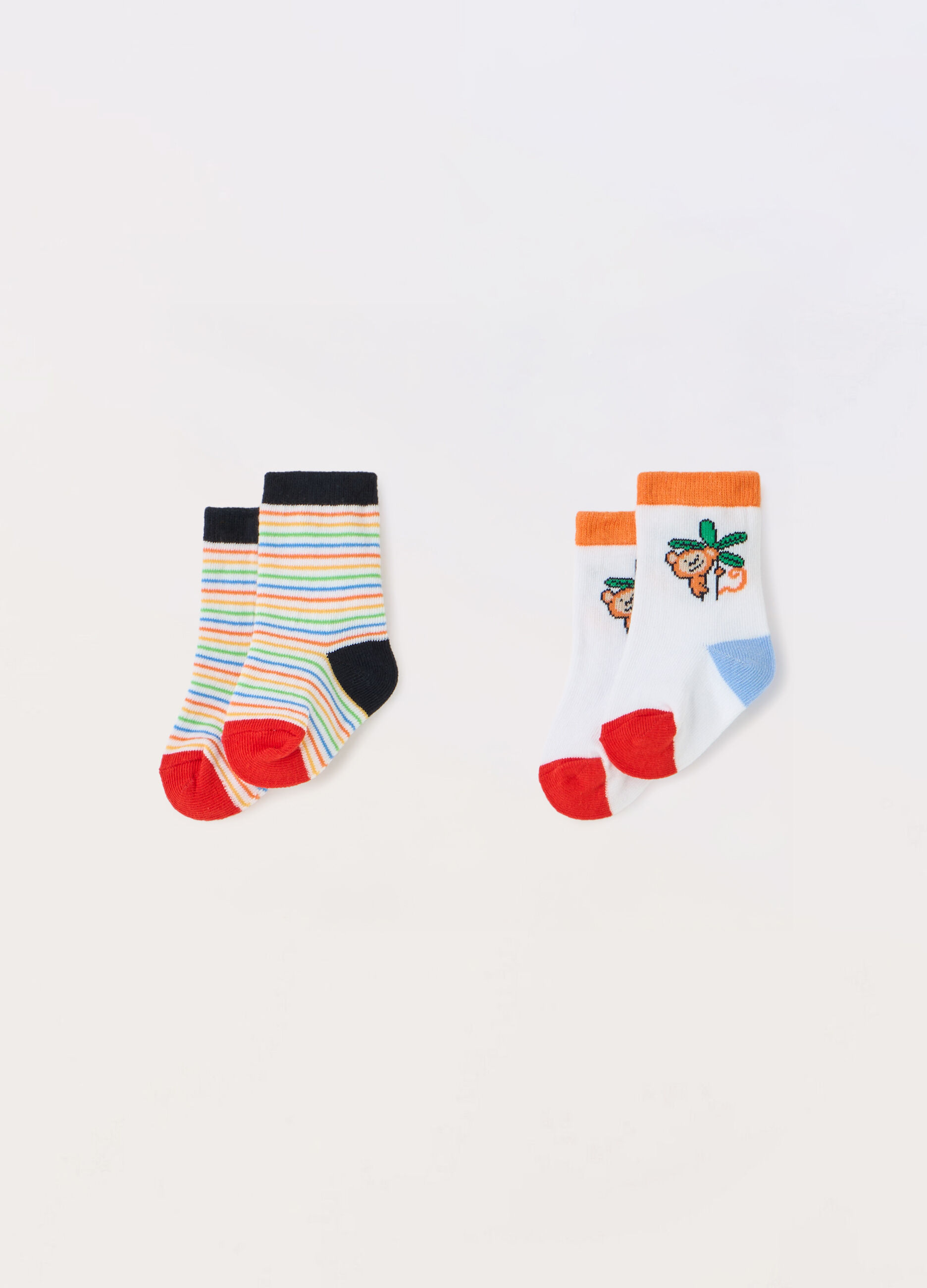 Pack 2 calze corte in poli-cotton _0
