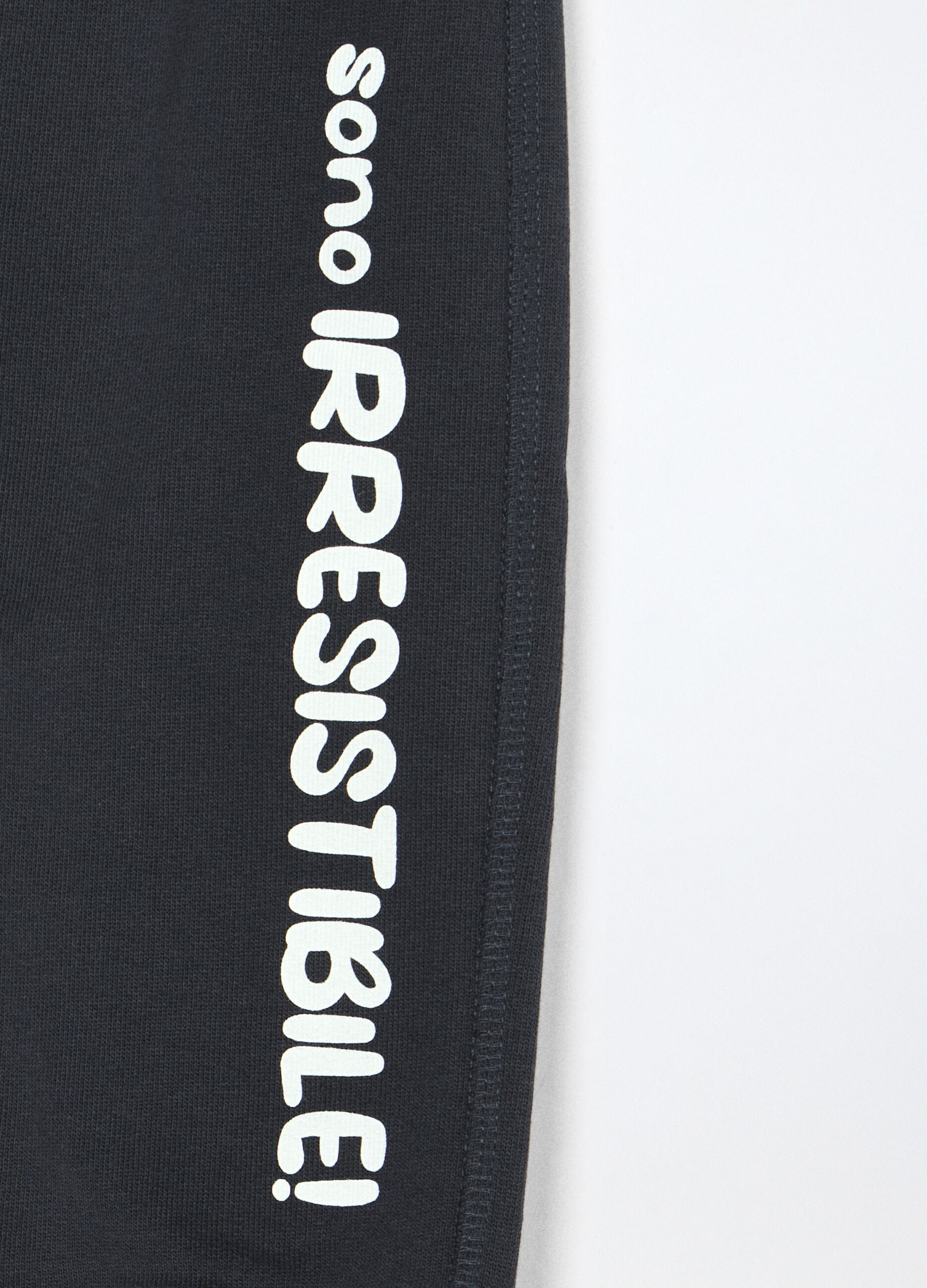 Jogger in french terry di puro cotone neonato_2