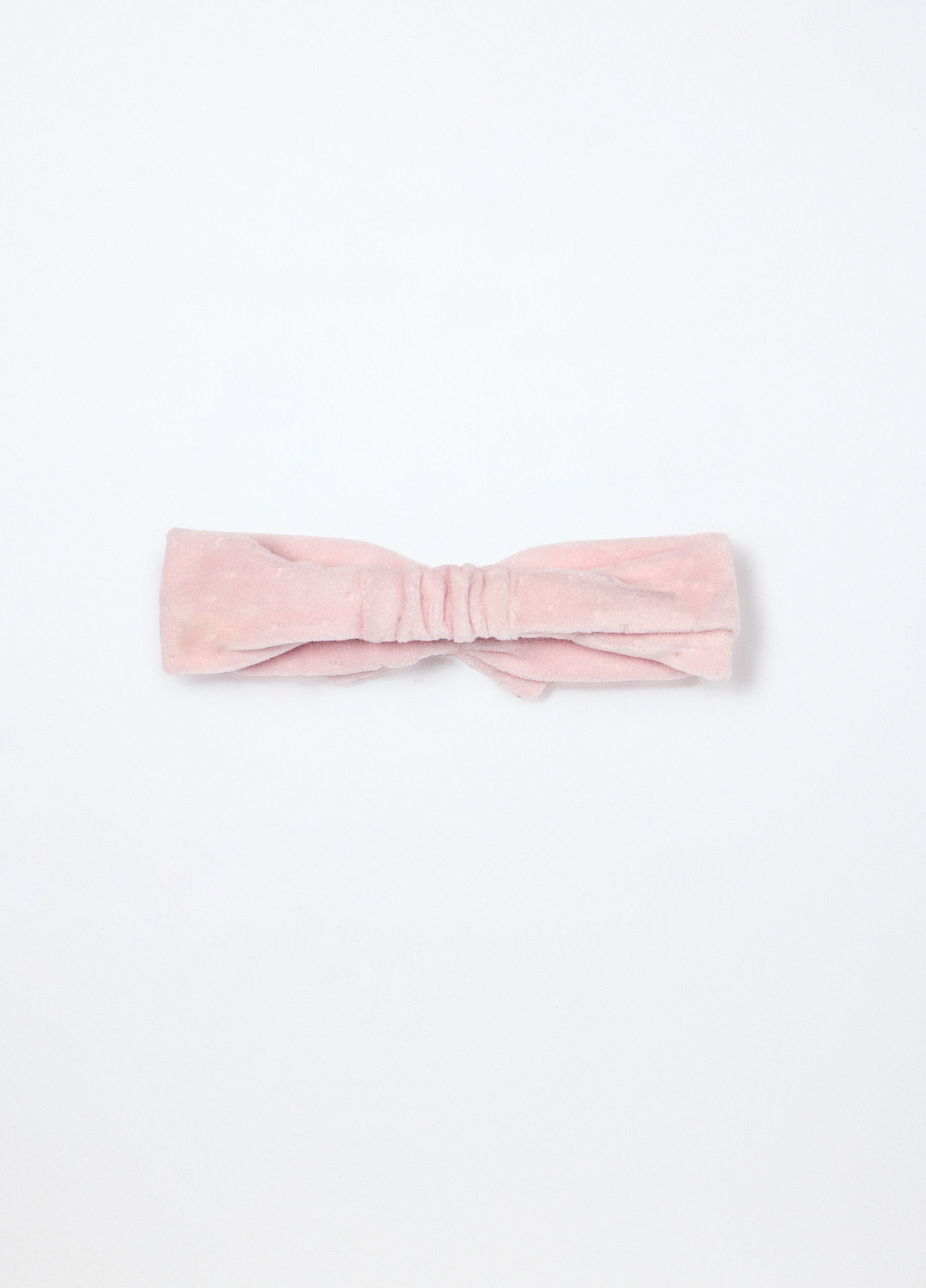 Fascetta misto cotone velour neonata_1