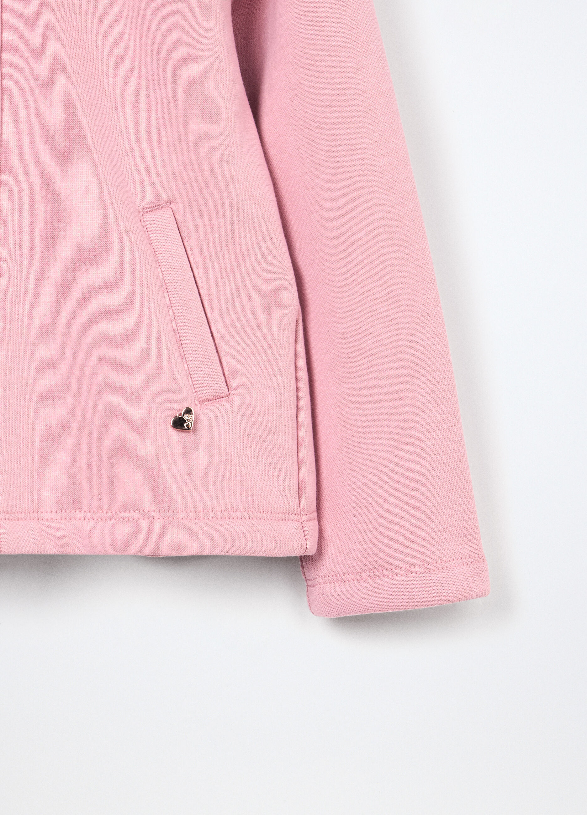 Felpa in misto cotone con cappuccio bambina_2