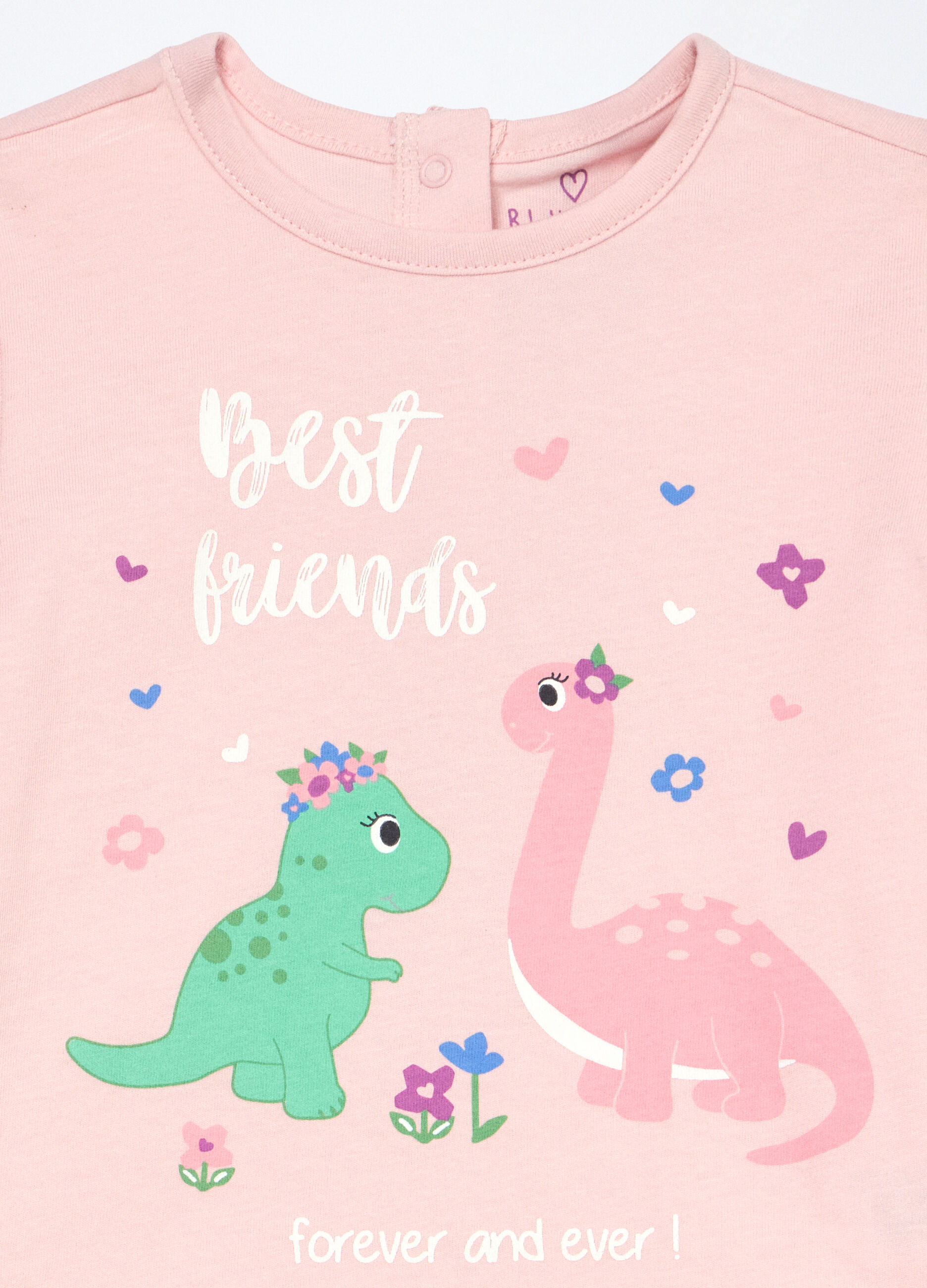 Set pigiama lungo in jersey di puro cotone neonata_2