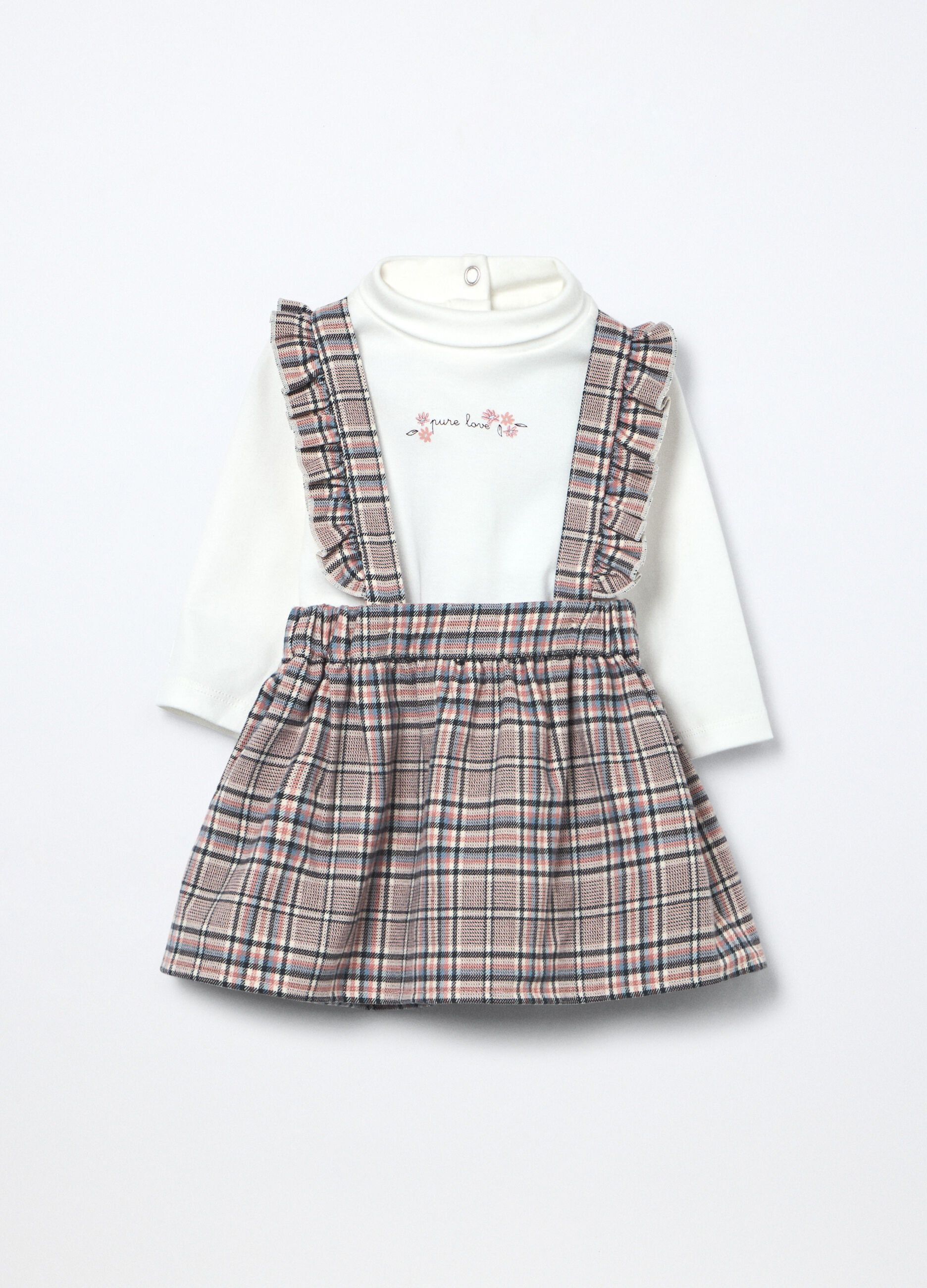 Set tartan misto cotone neonata_0