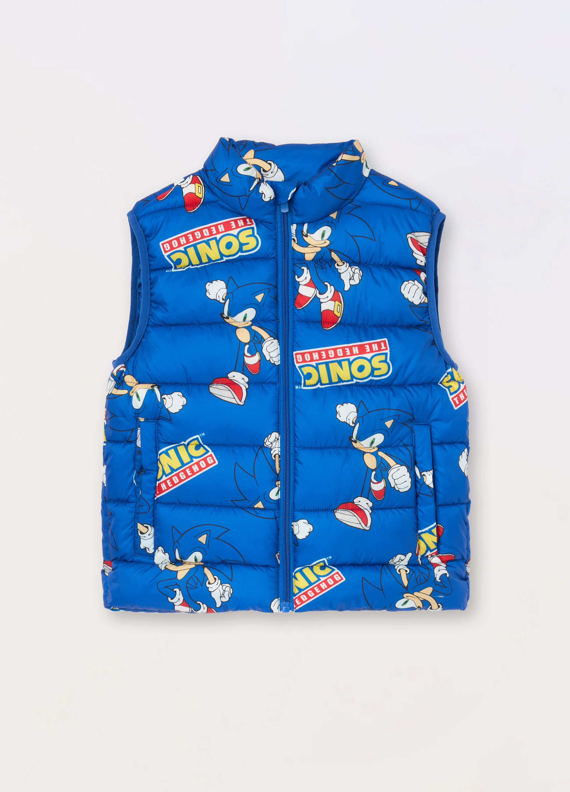 Giubbino smanicato con stampa Sonic bambino_0
