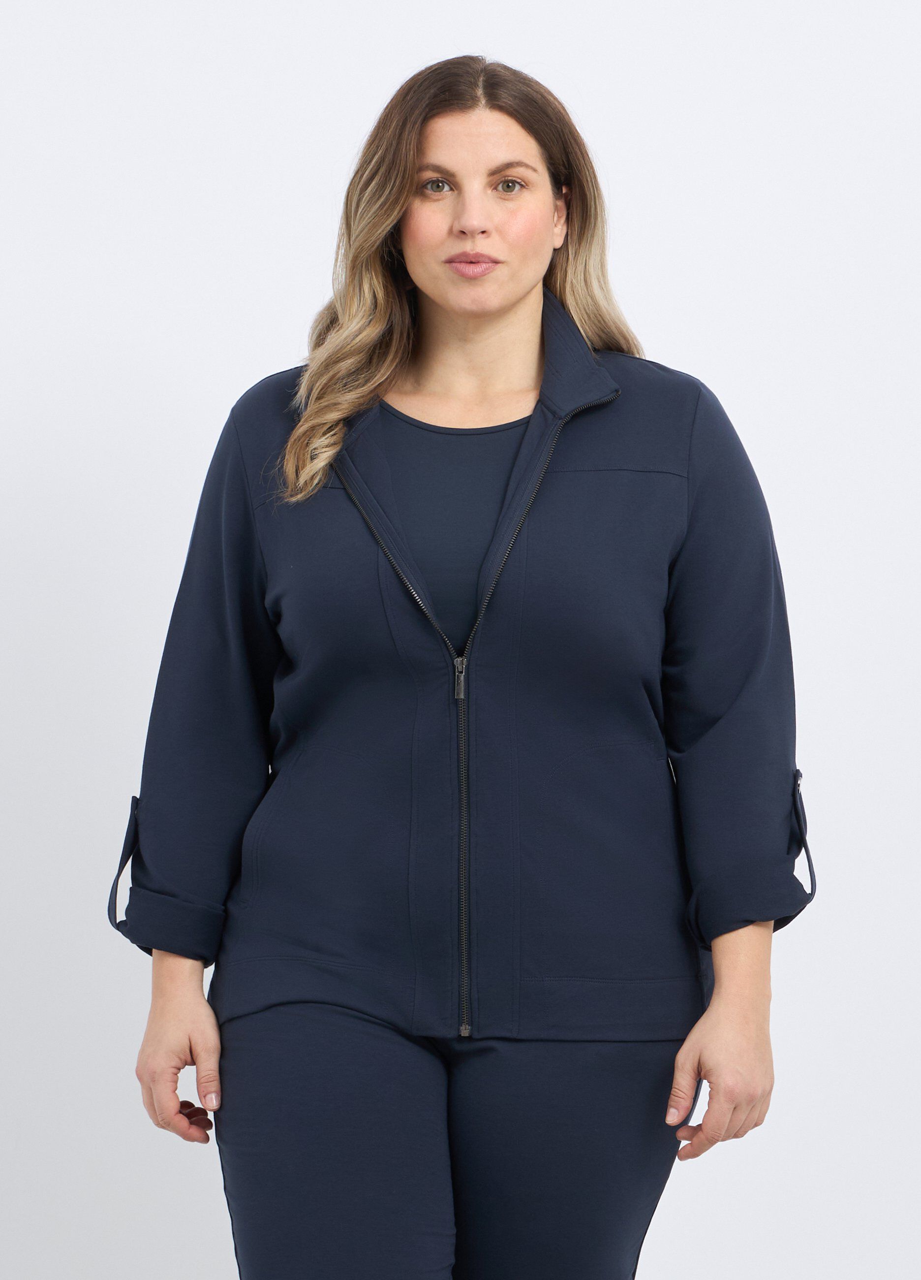 Felpa fitness in misto cotone donna curvy_0