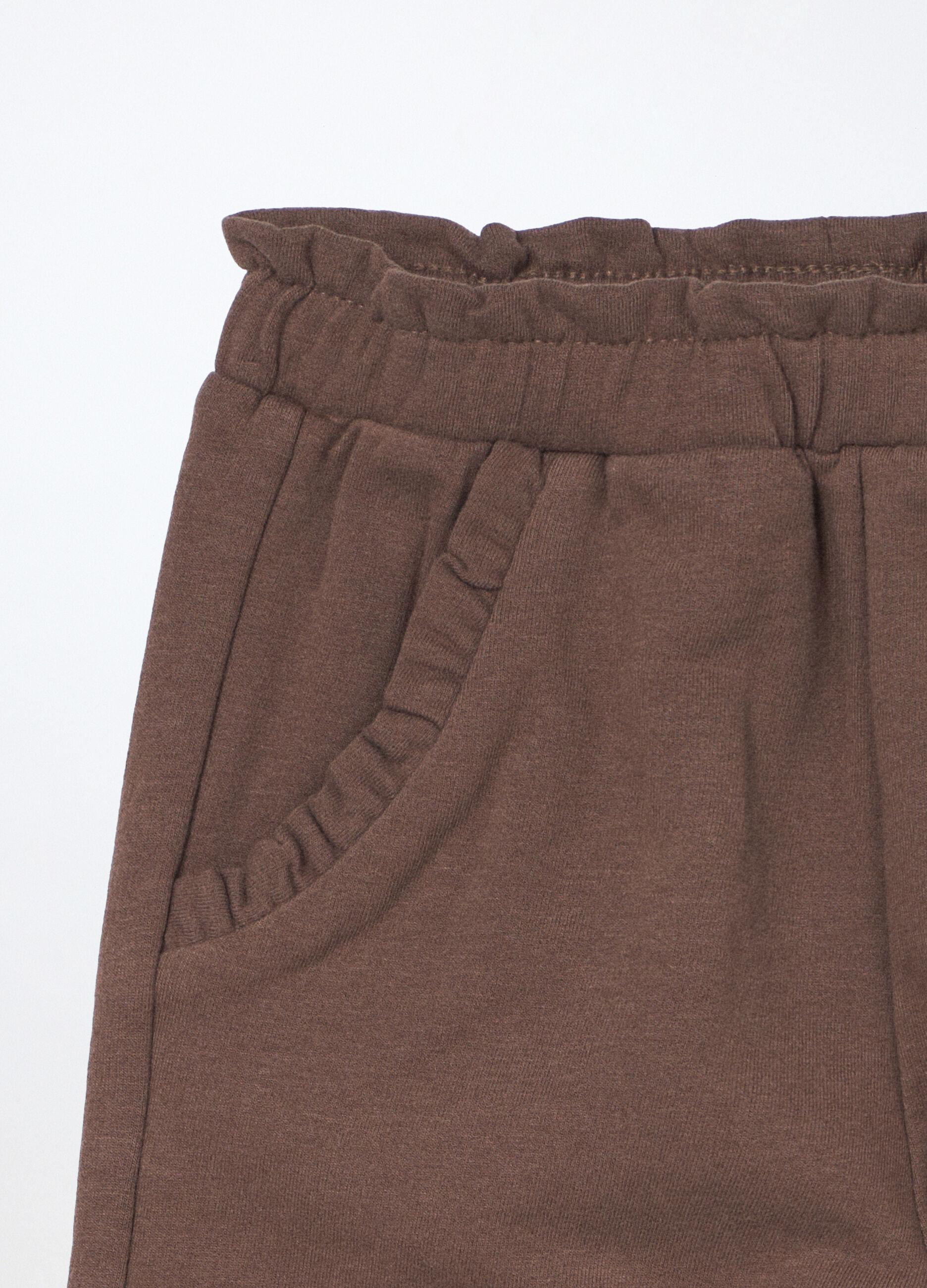 Jogger in cotone fleece stretch neonata_2