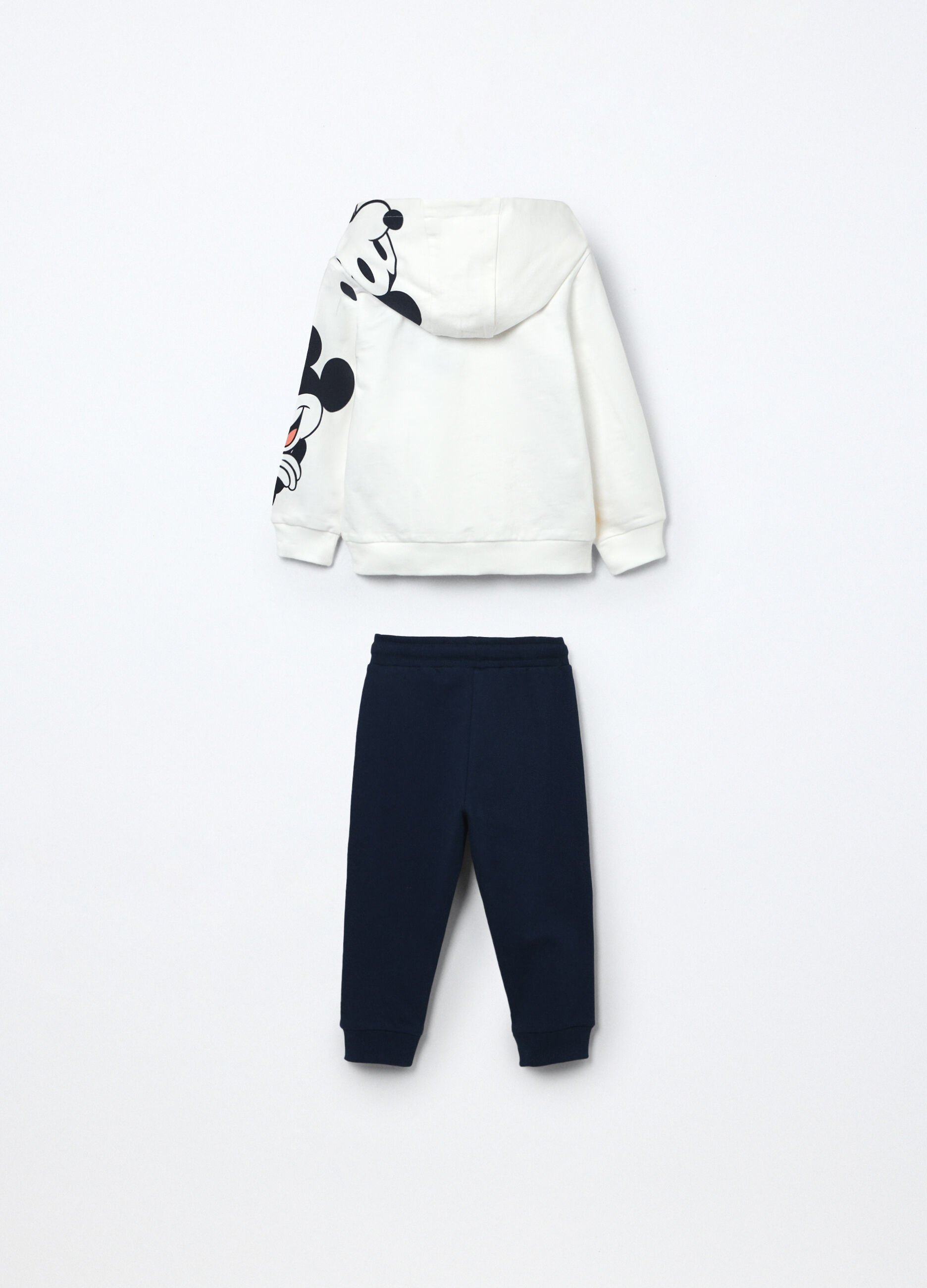 Jogging set in french terry di puro cotone neonato_1