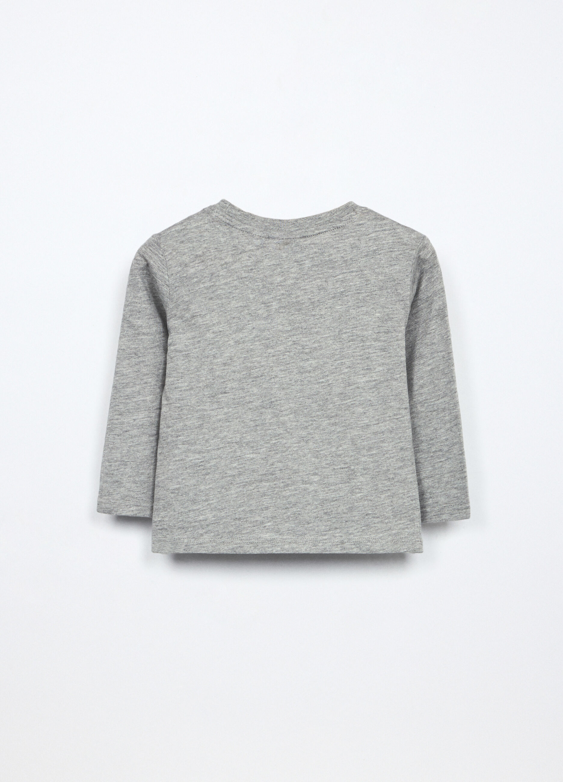 T-shirt in jersey di cotone mélange neonato_1