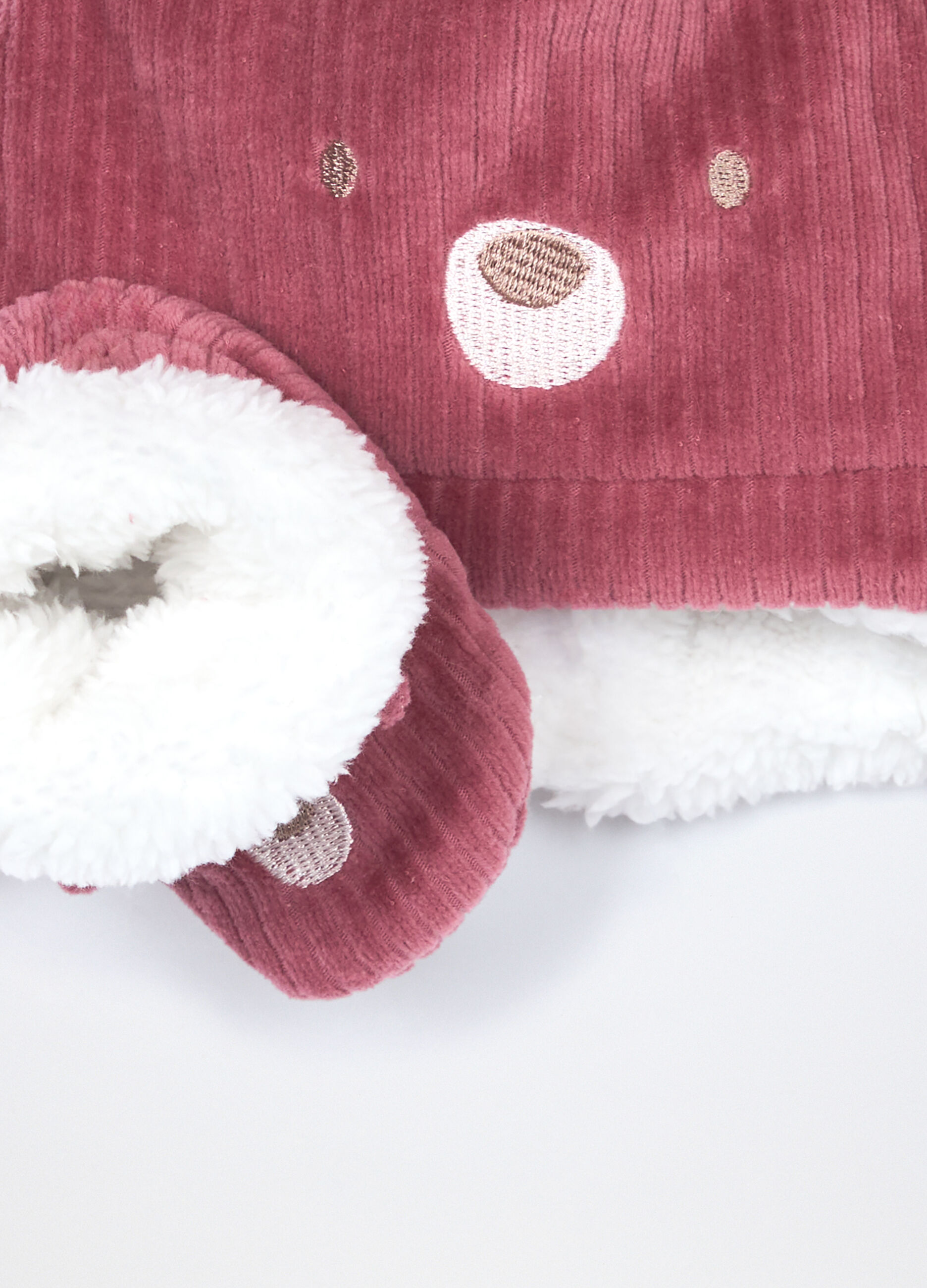 Set berretto + scarpine in puro cotone velour _1