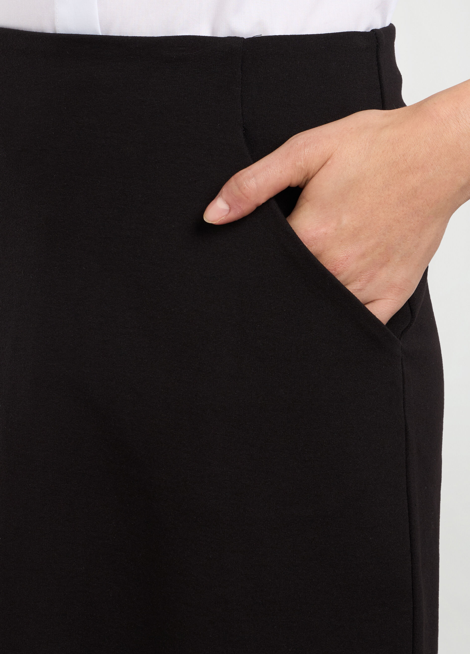 Gonna a tubino in misto viscosa stretch donna_2