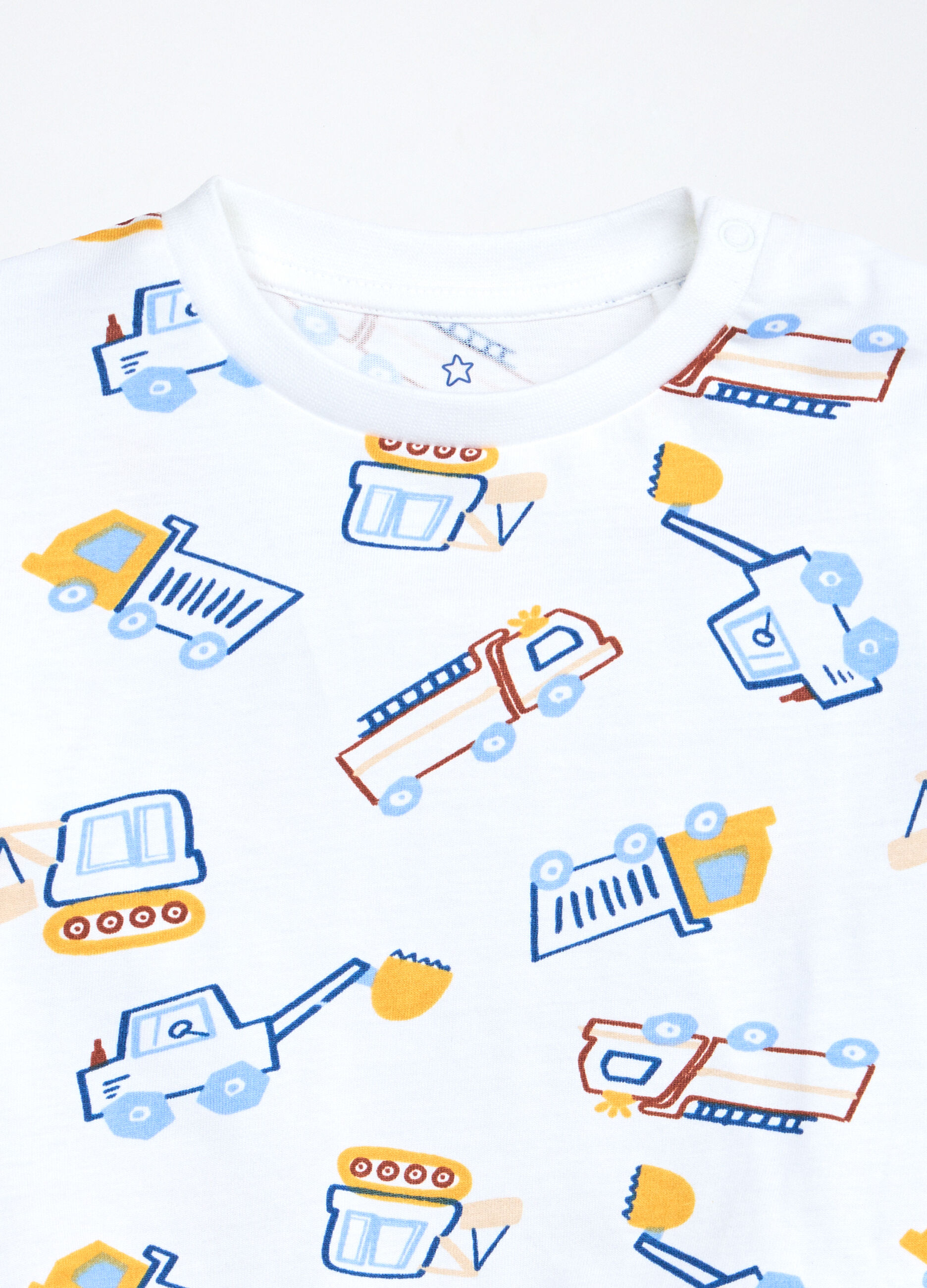 Set pigiama lungo in jersey di puro cotone neonato_2