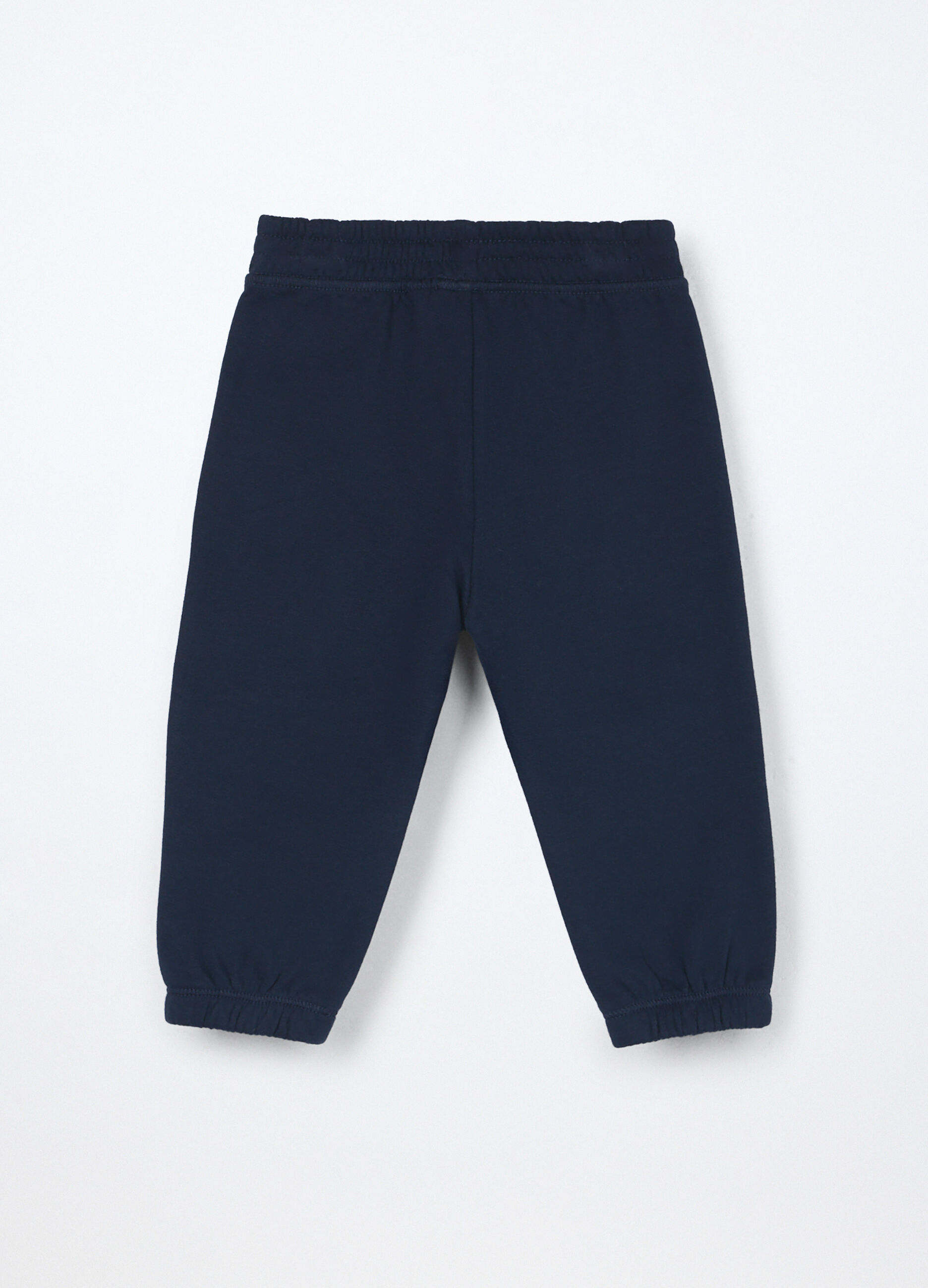 Joggers in puro cotone fleece neonata_1