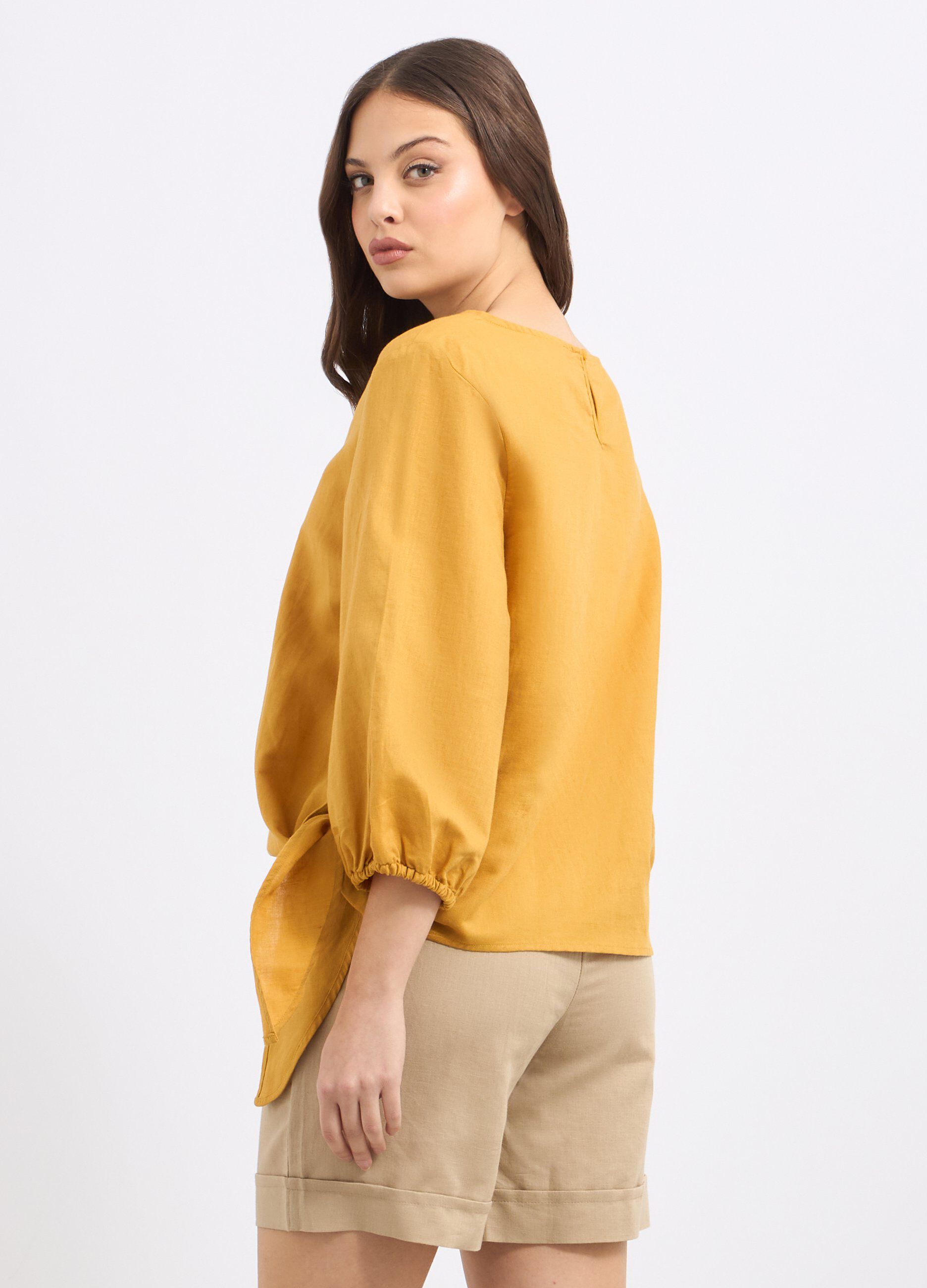 Blusa misto lino donna_1