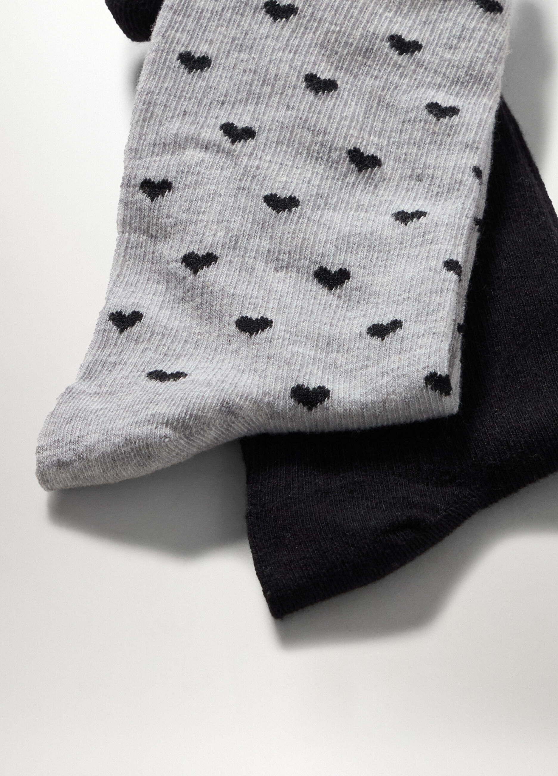 Pack 2 calze corte in misto cotone donna_1