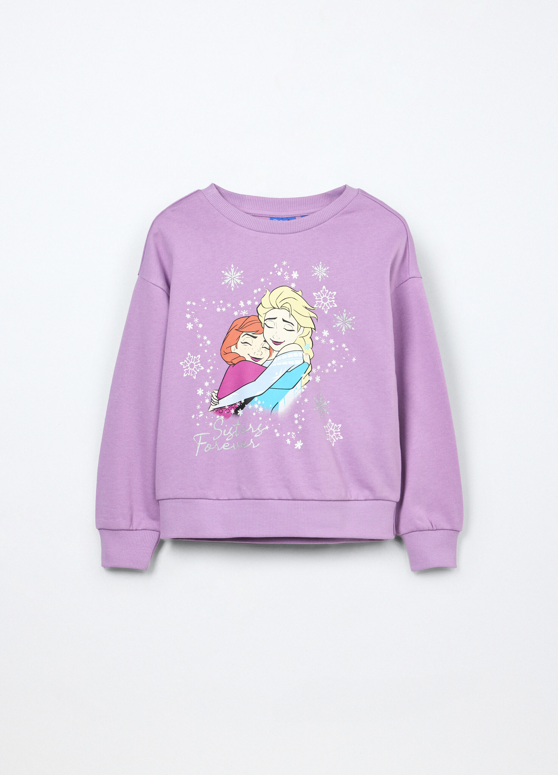 Felpa in french terry di puro cotone bambina_0