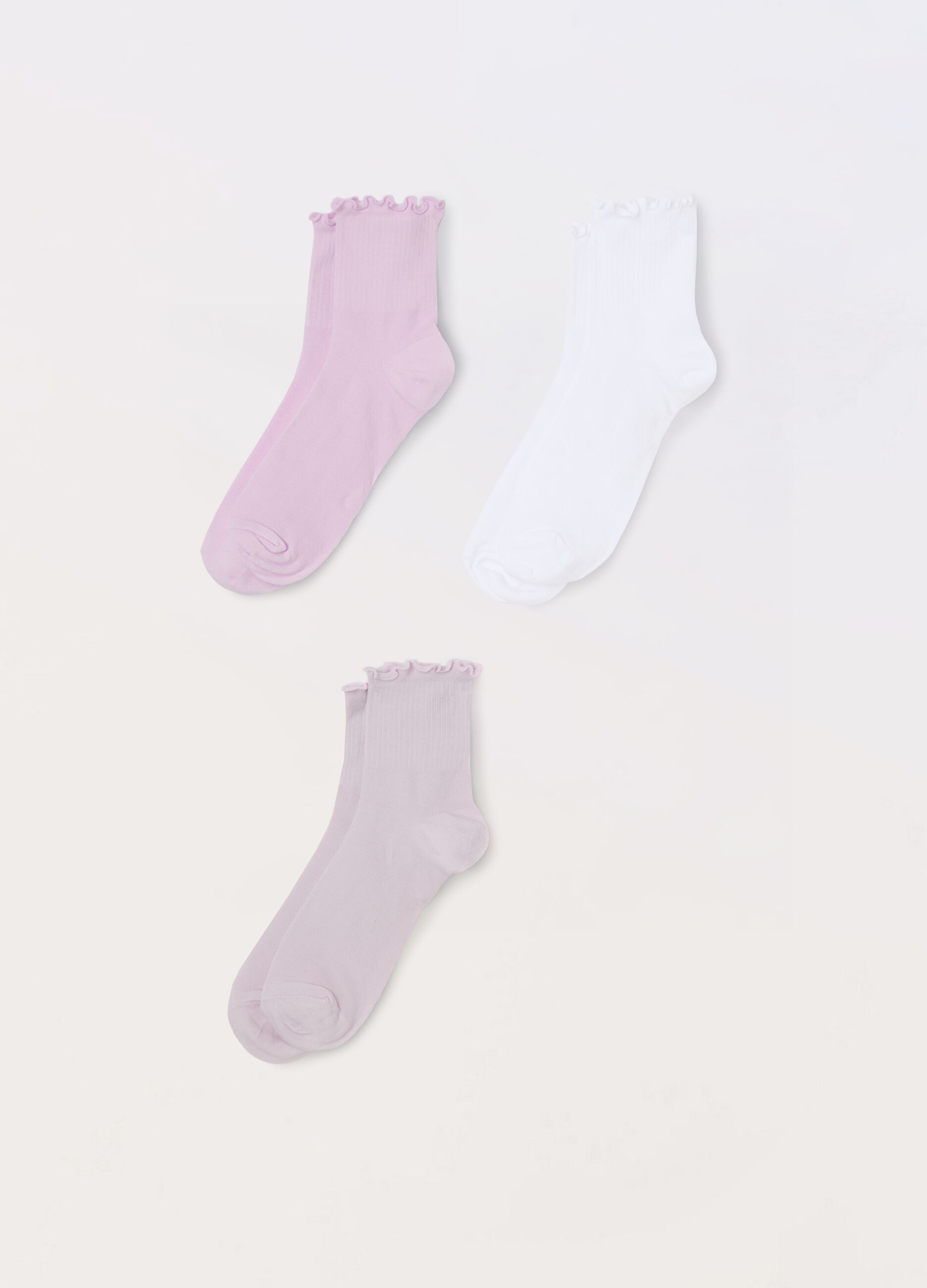 Pack 3 calze lunghe misto cotone donna_0