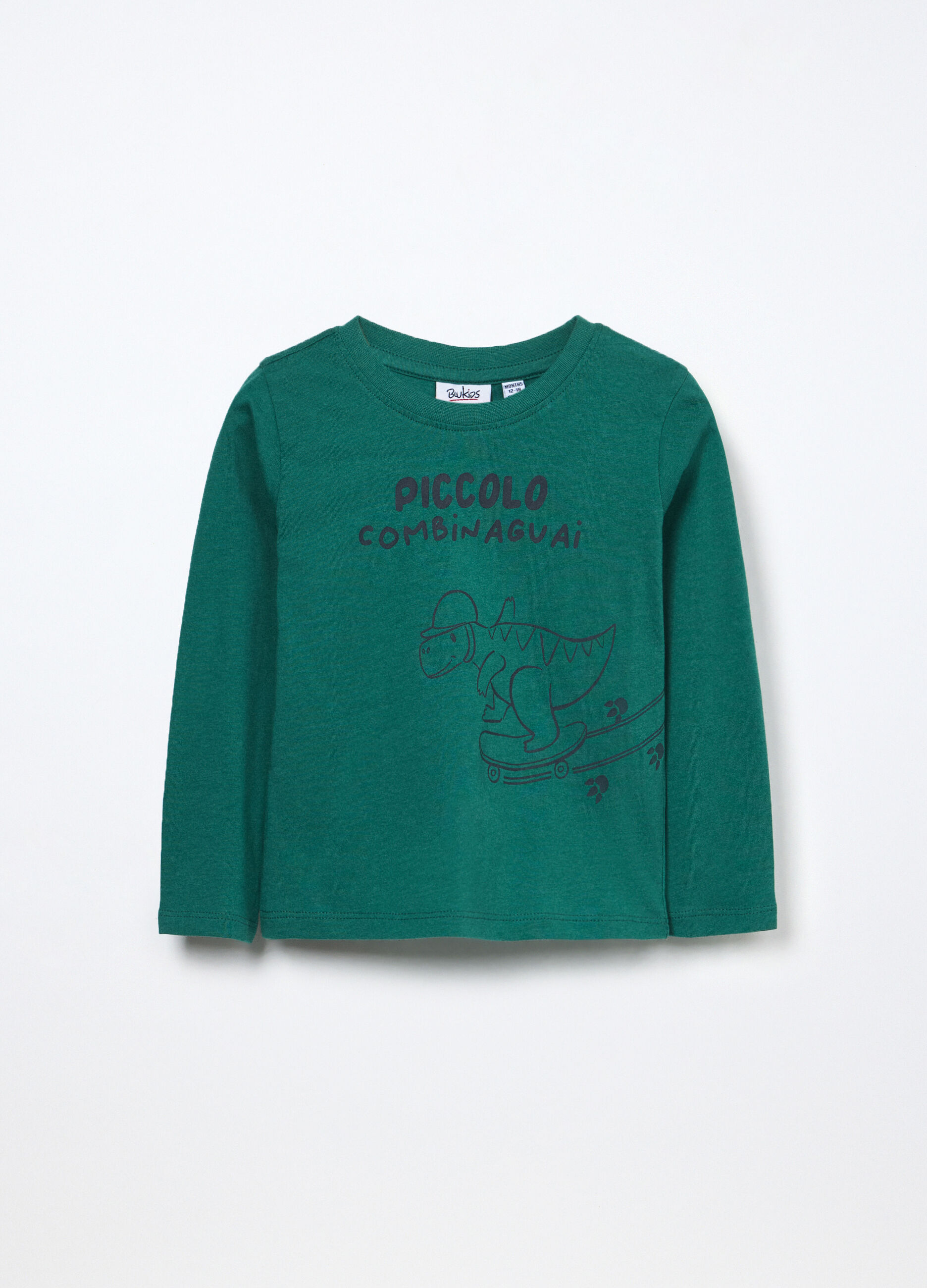 T-shirt in jersey di puro cotone neonato_0