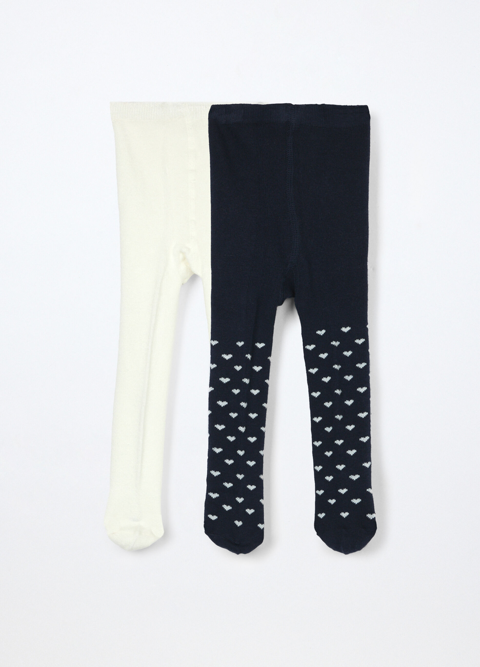 Pack 2 collant misto viscosa neonata_0