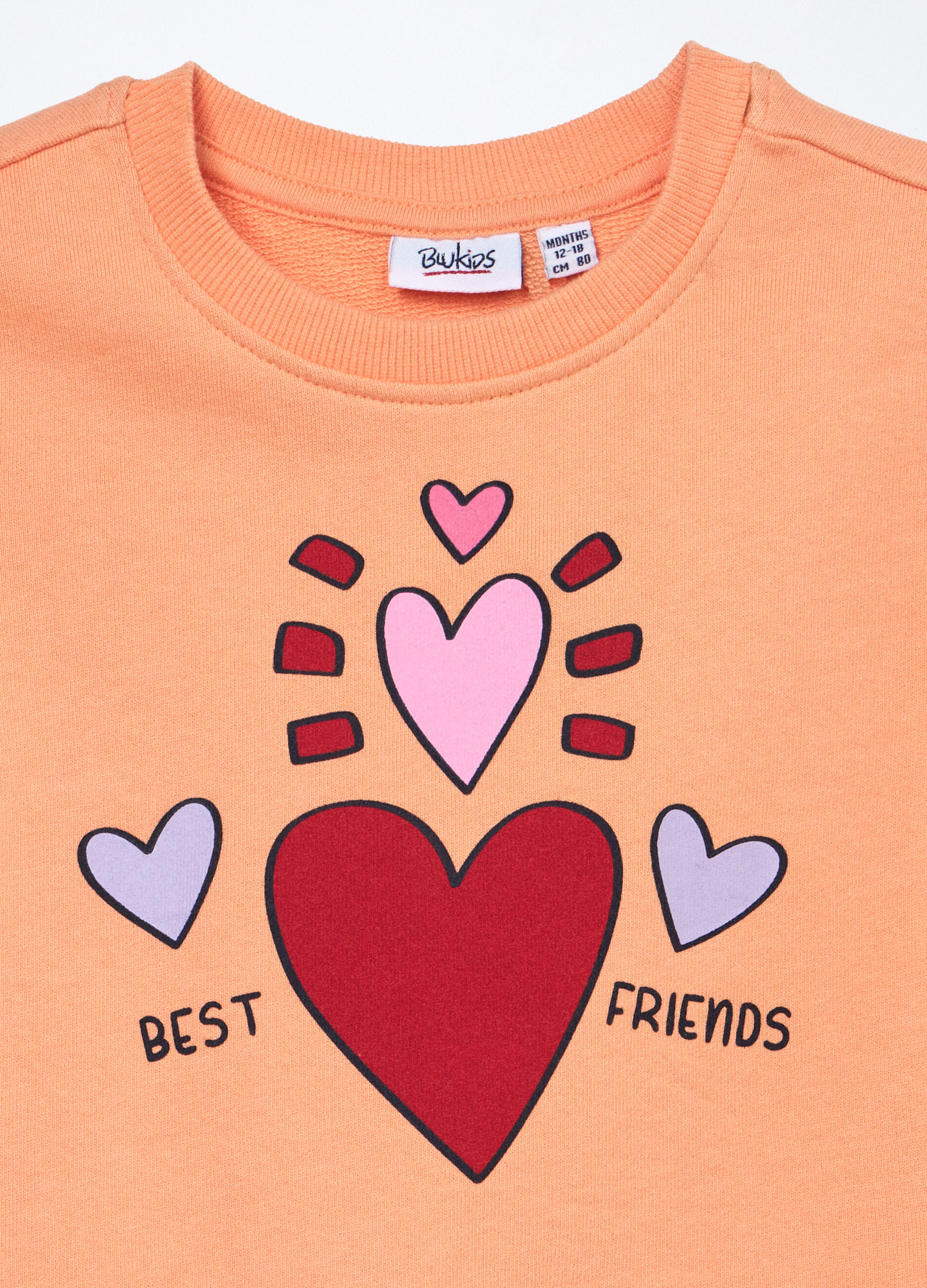 Felpa in french terry di puro cotone neonata_2