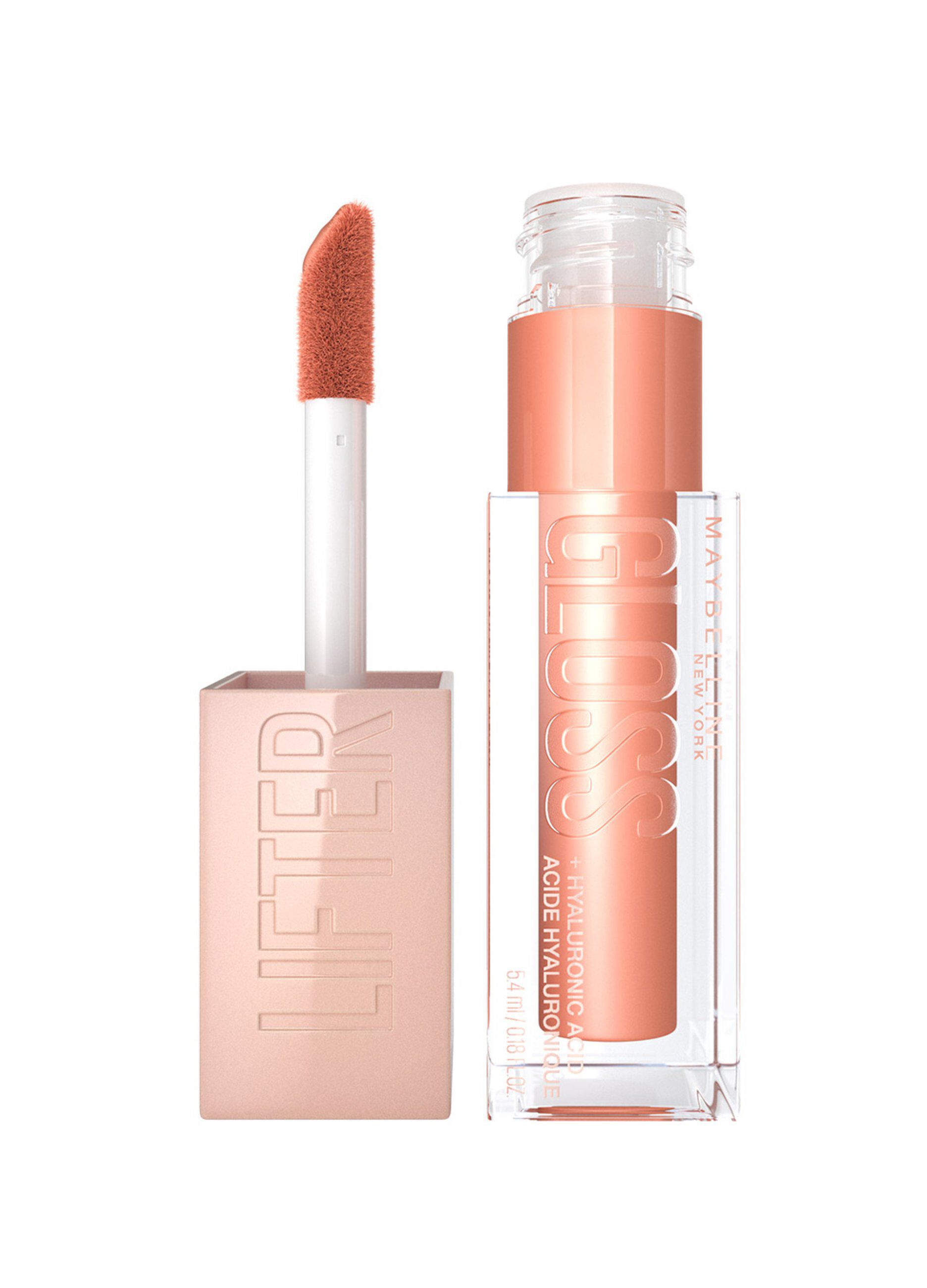 Maybelline New York Lifter Gloss, Lucidalabbra con acido ialuronico, Effetto rimpolpante e idratante, Amber (007), 5,4 ml._0
