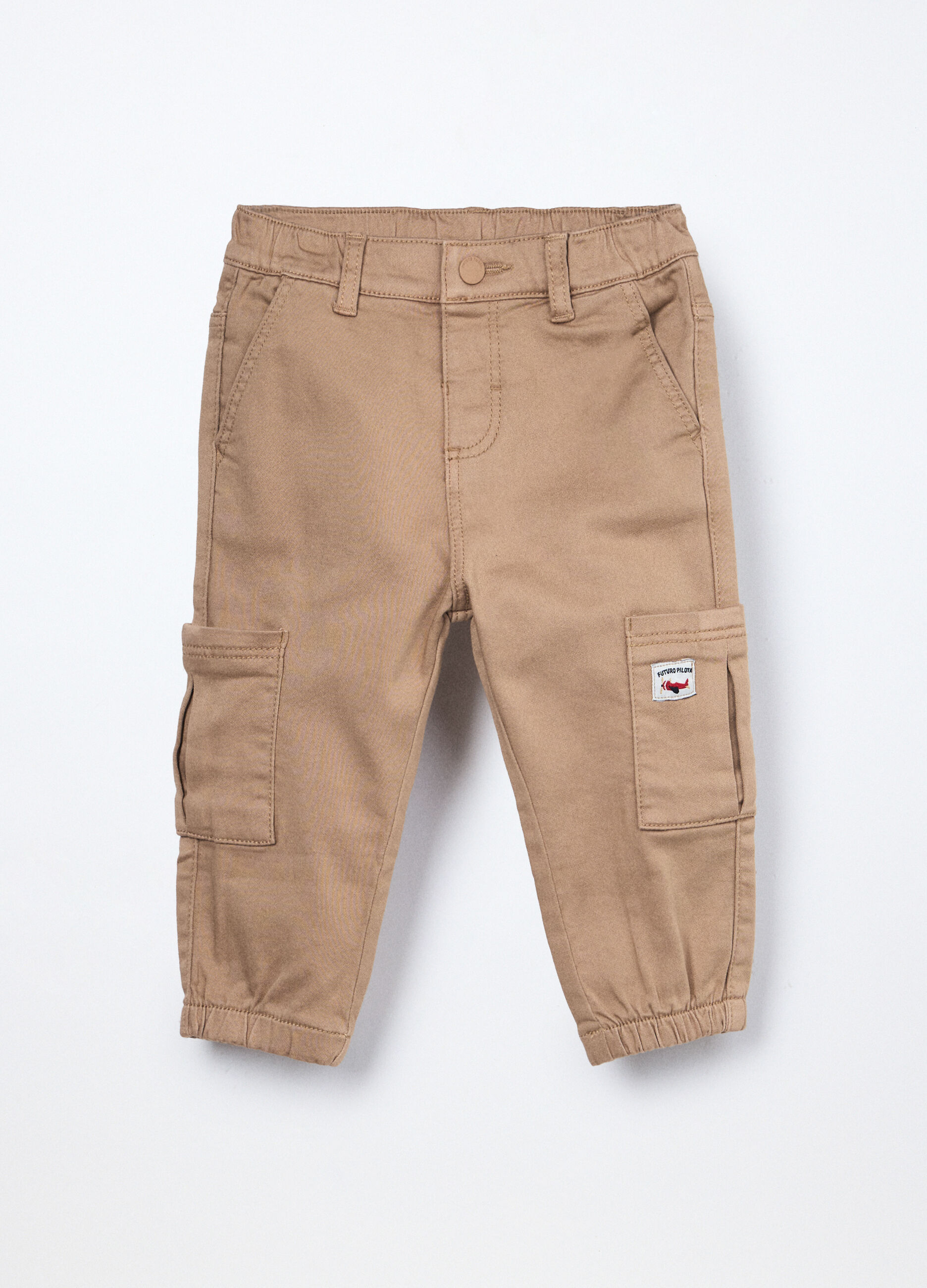Jogger in denim misto cotone neonato_0