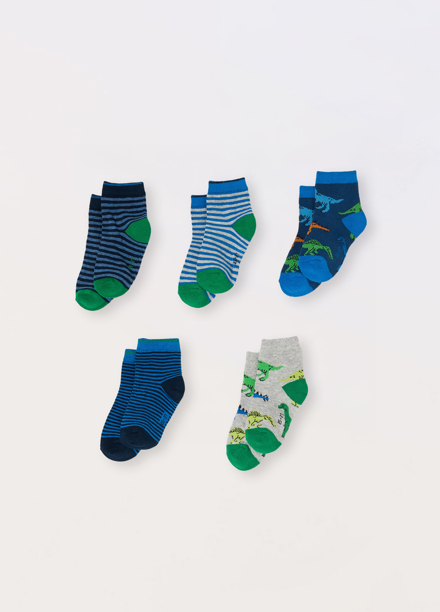 Pack 5 calzini corti misto cotone _0