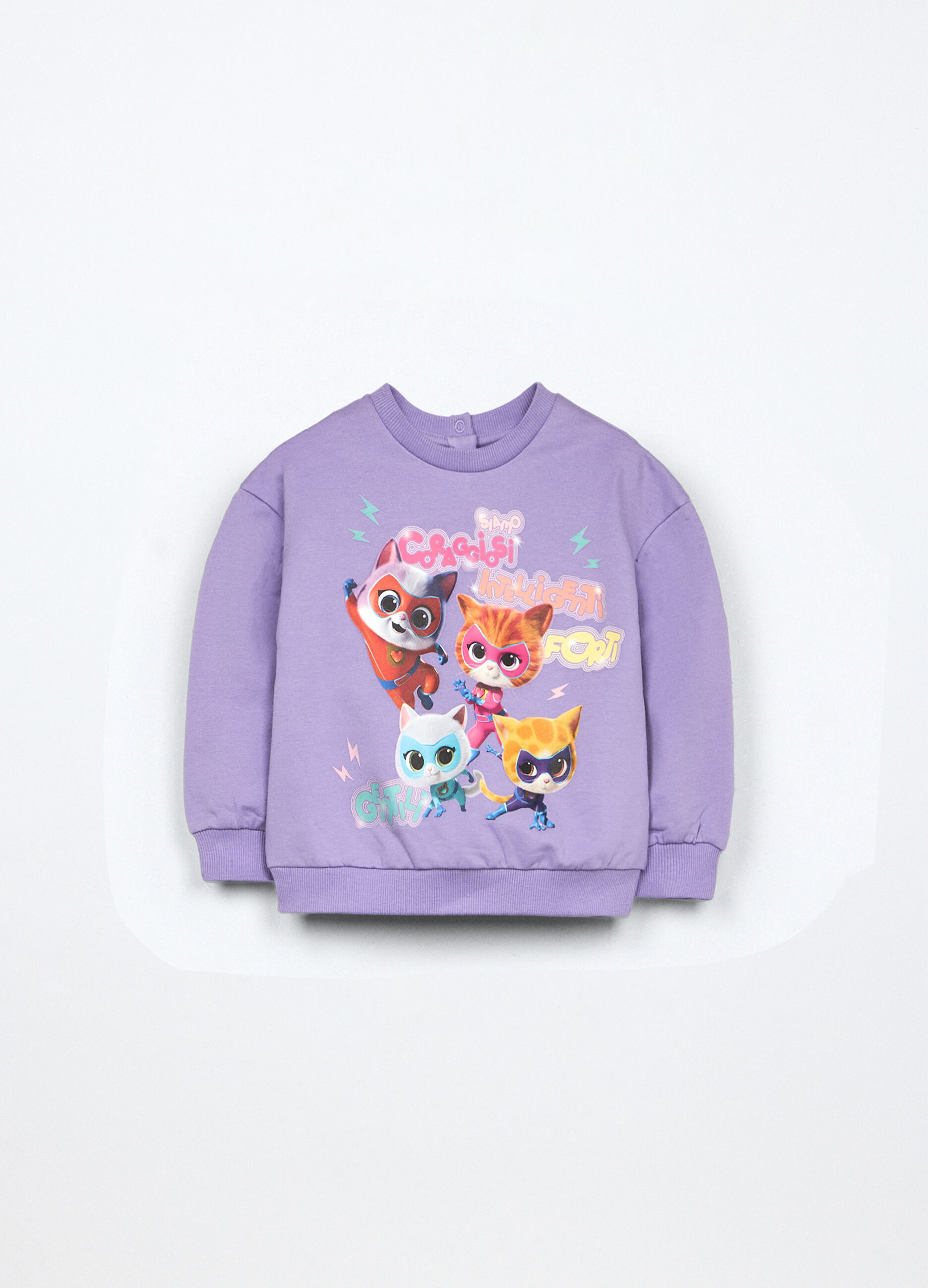 Jogging set in french terry di cotone stretch neonata_0