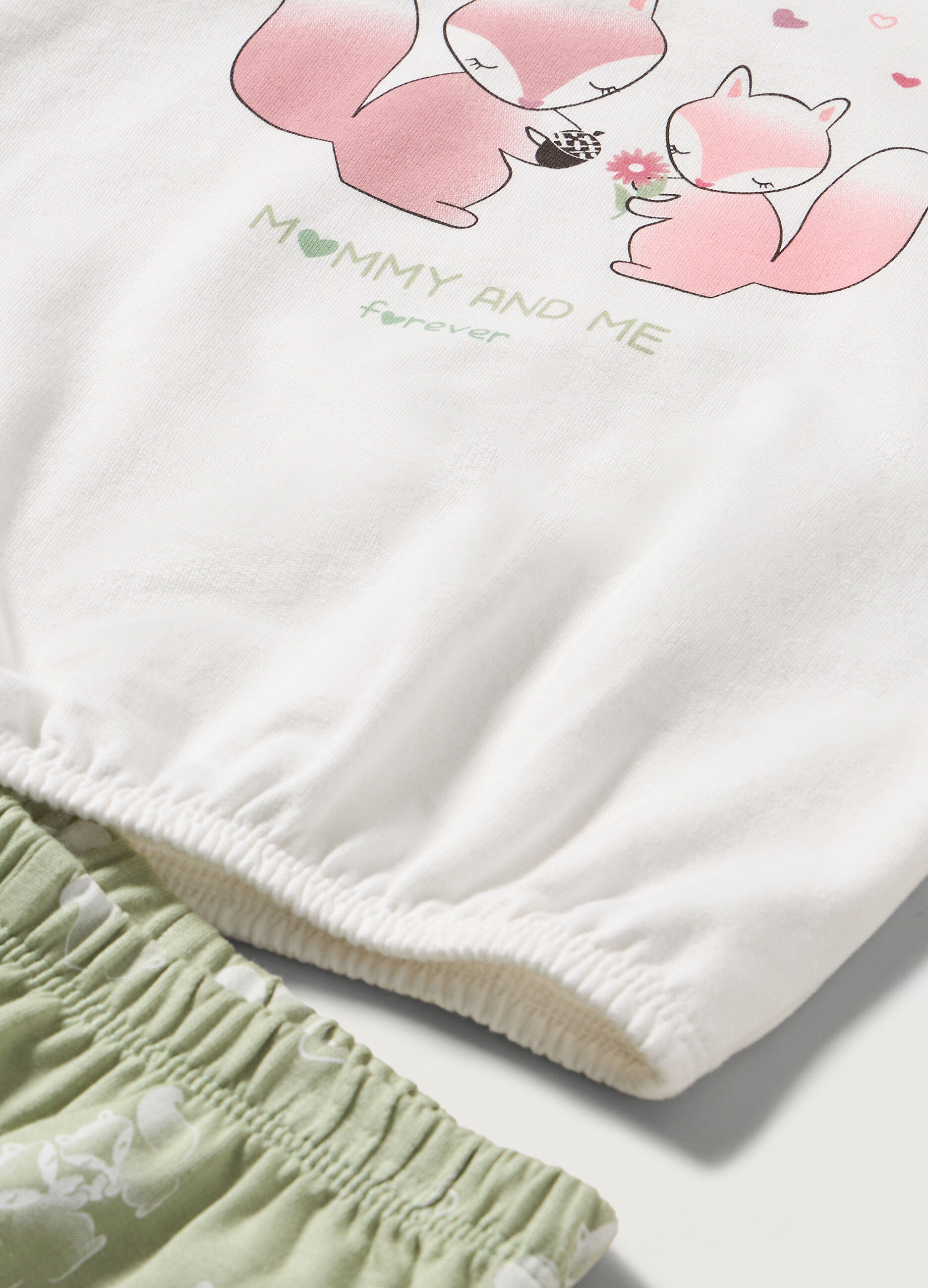 Set pigiama in puro cotone fleece neonata_1