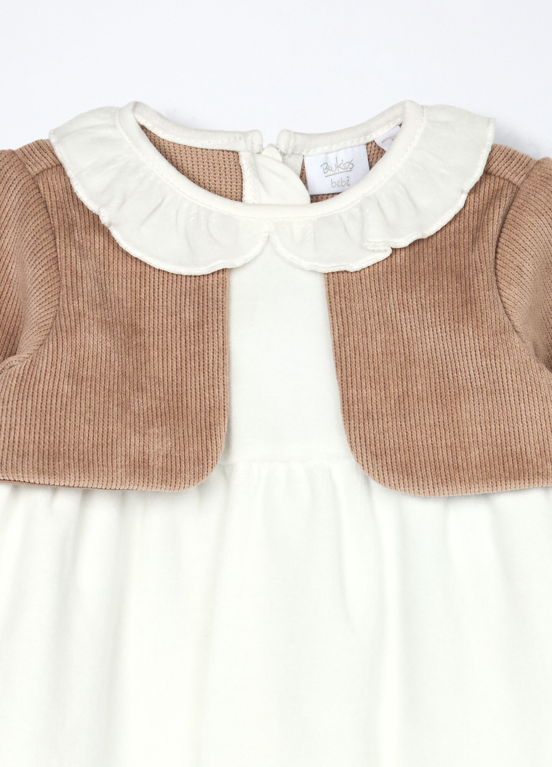 Vestito velour misto cotone neonata_2