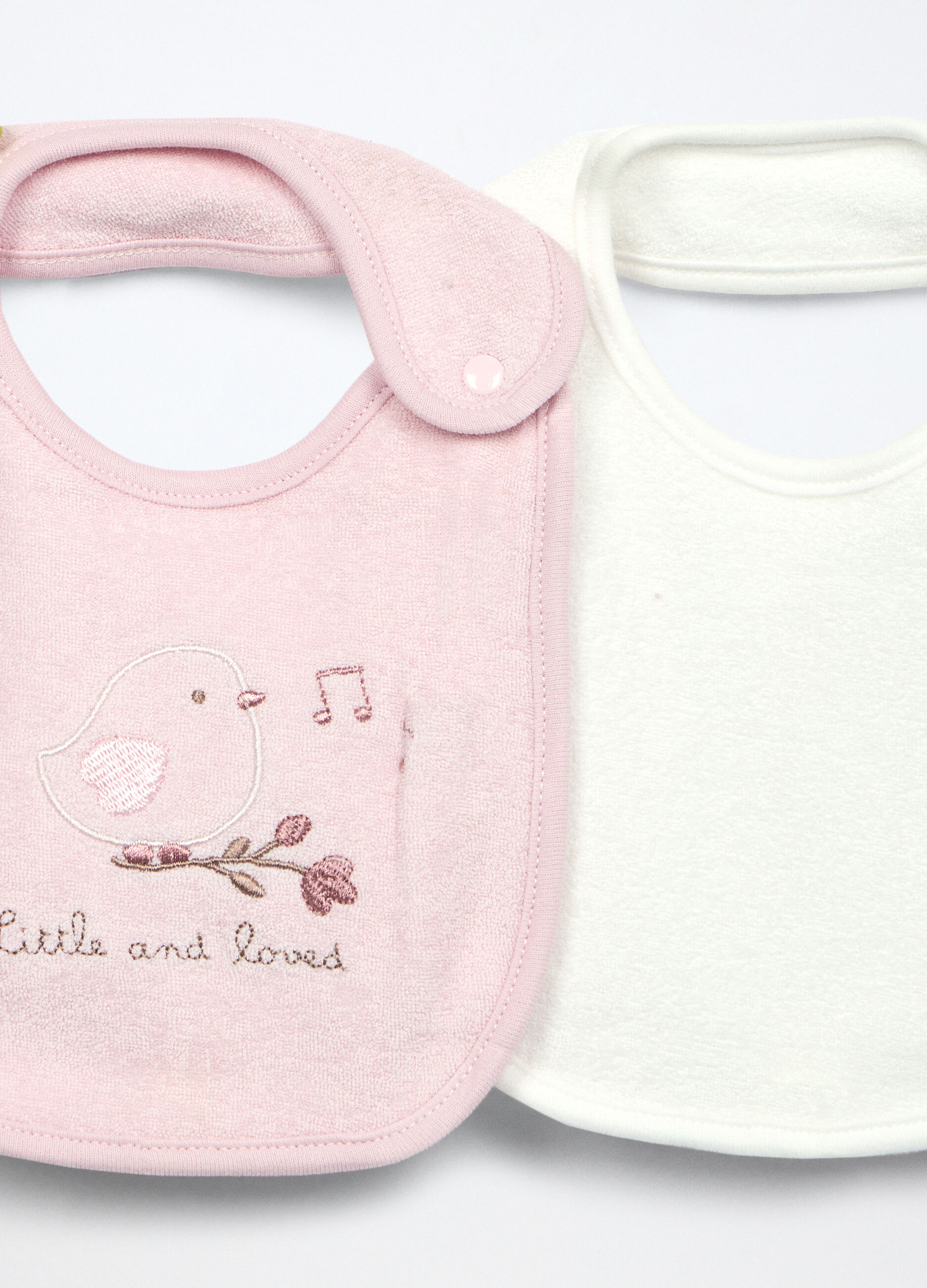 Pack 4 bavaglini in spugna di puro cotone _1