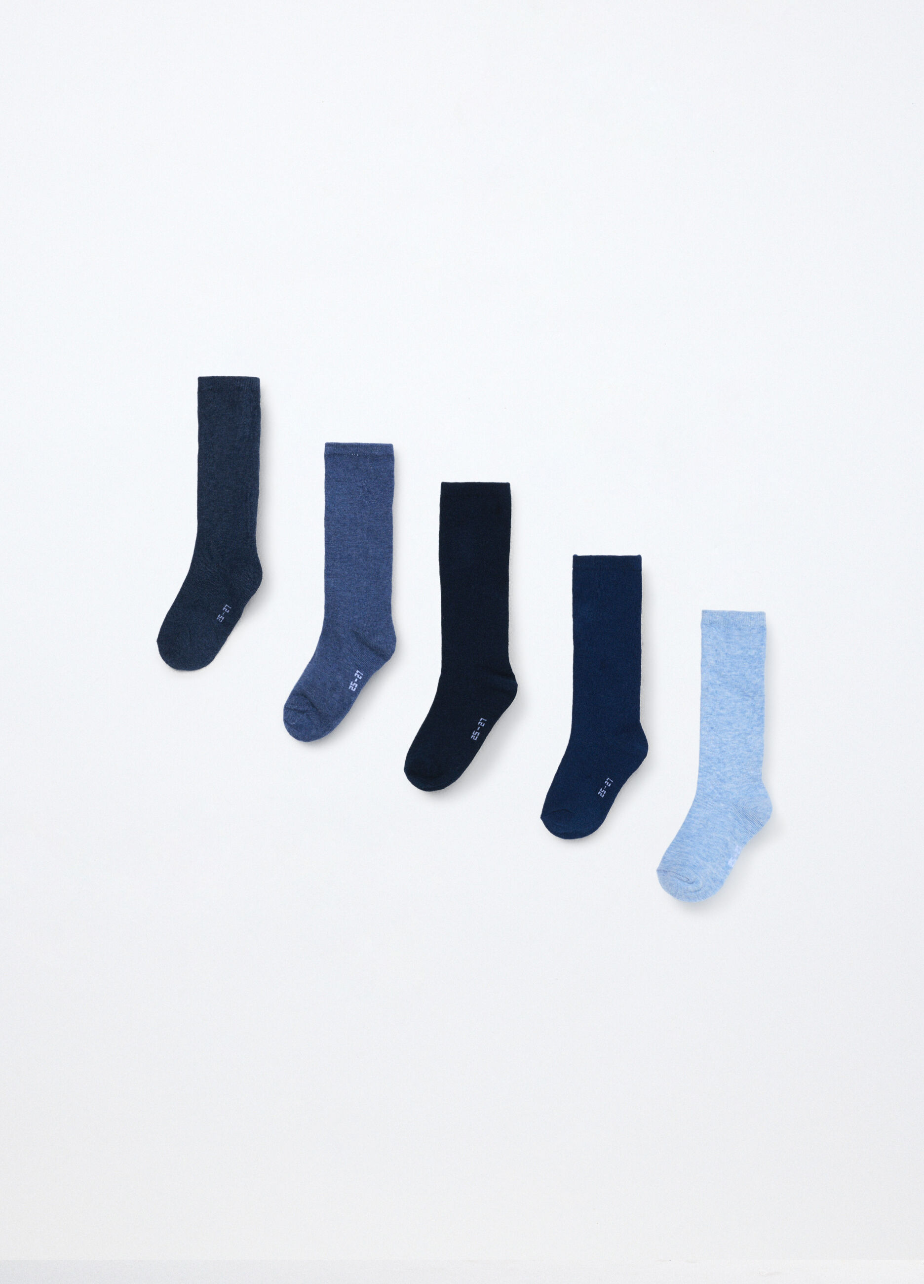 Pack 5 calze lunghe misto cotone bambino_0