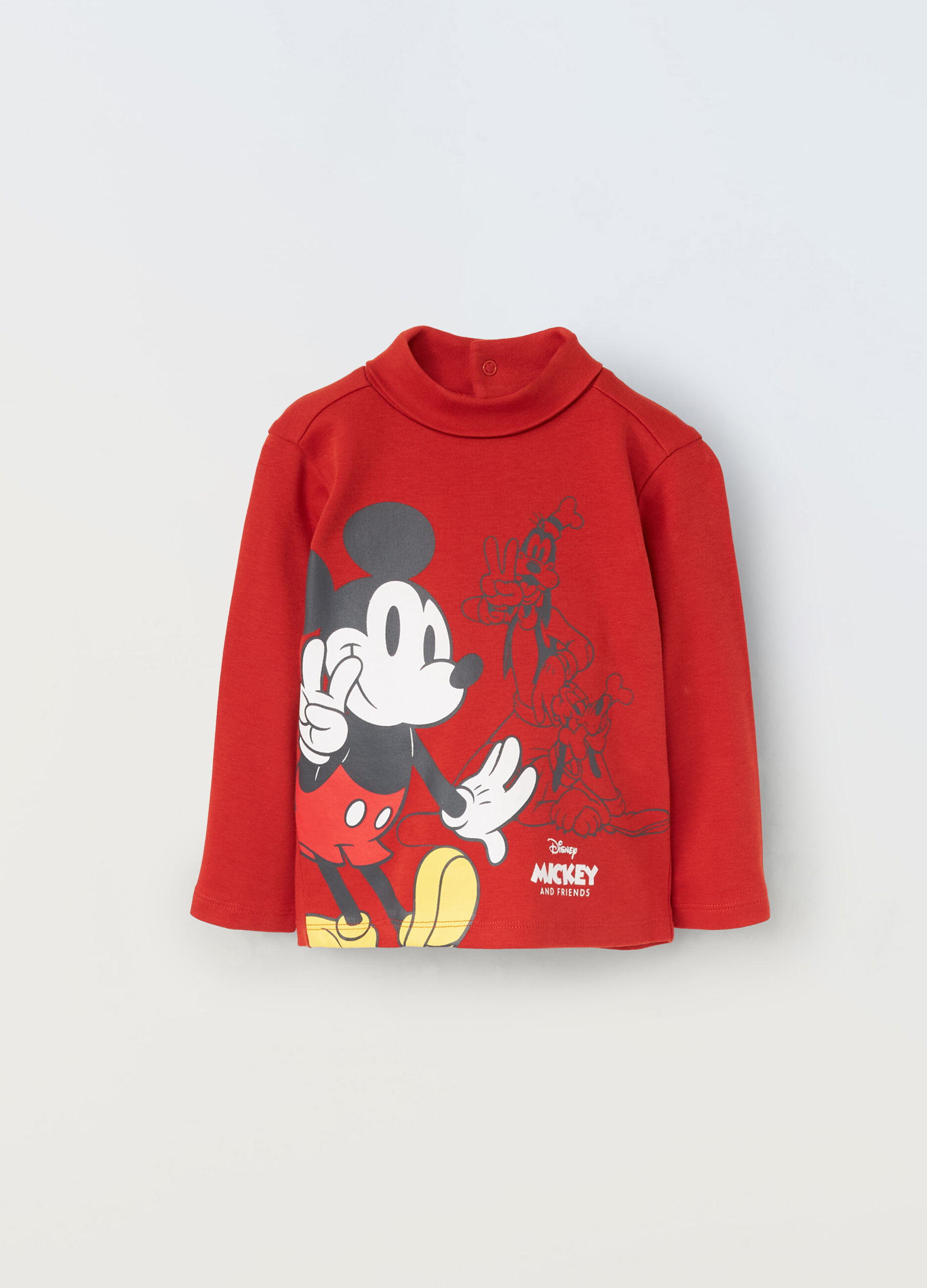 T-shirt in interlock di puro cotone neonato_0