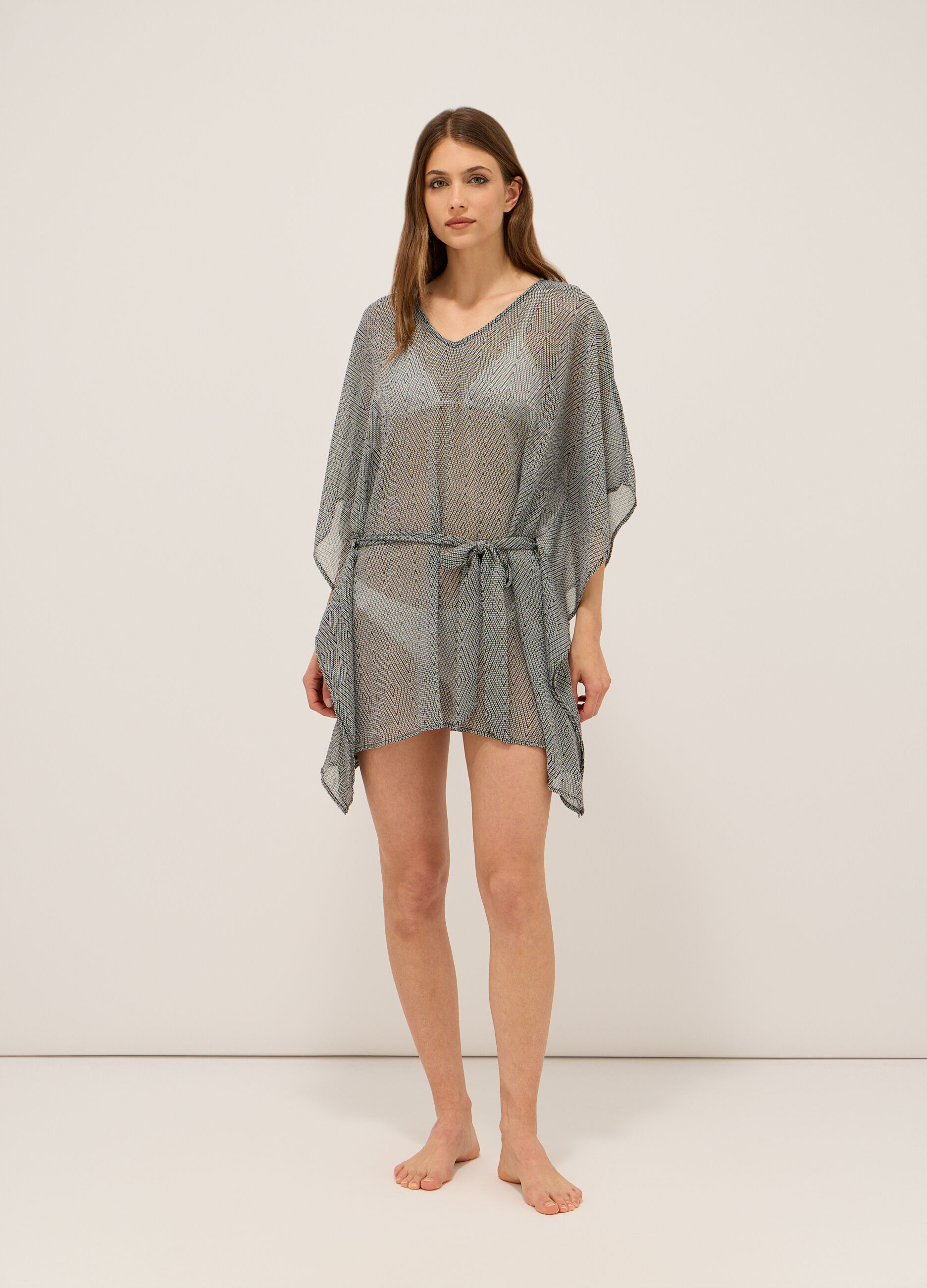 Copricostume in chiffon donna_0