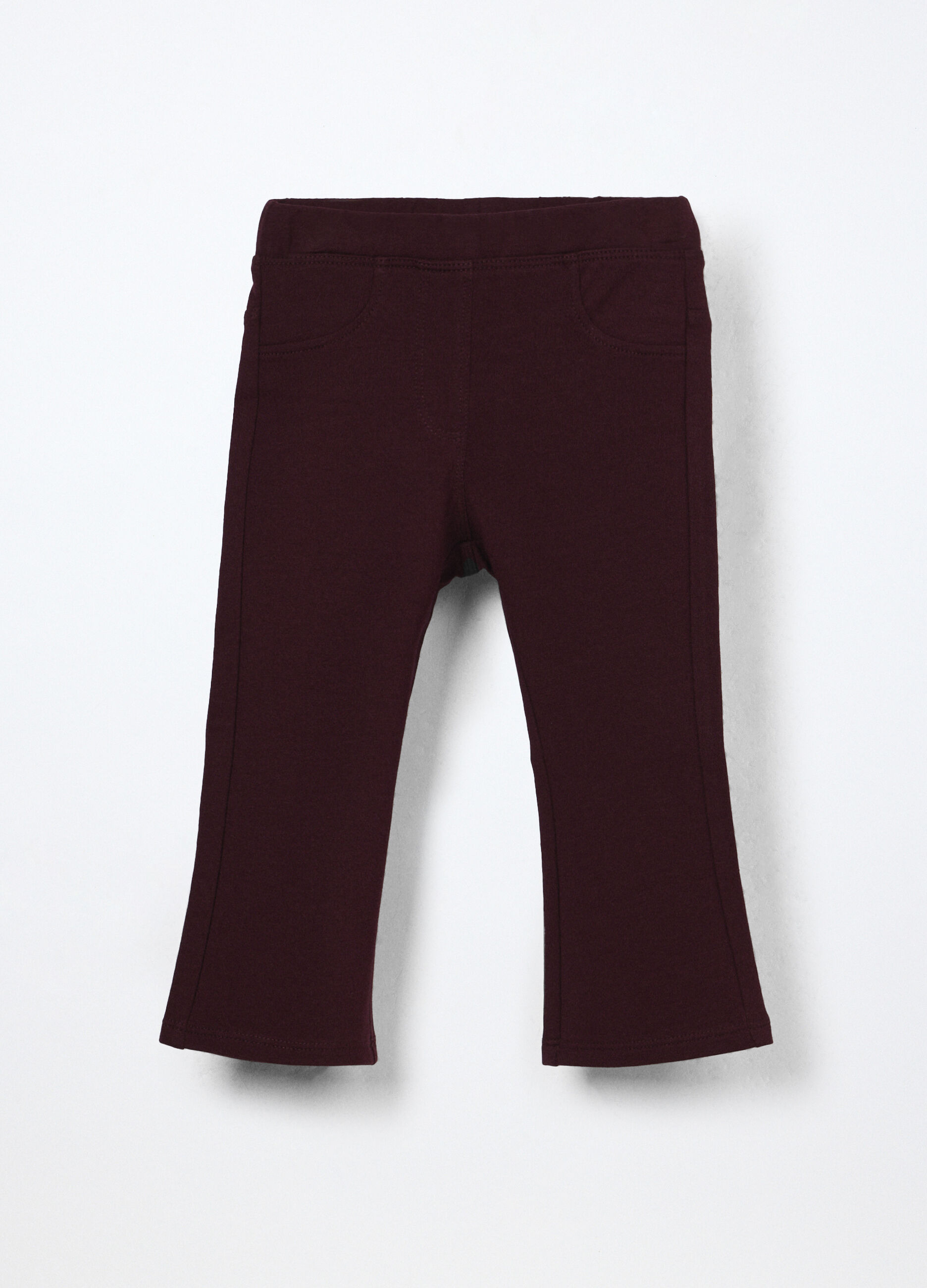 Treggings in french terry di cotone stretch neonata_0