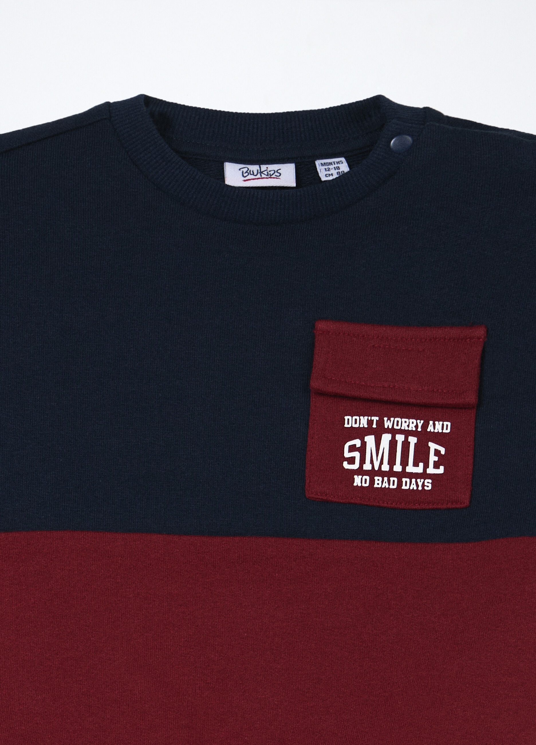 Jogging set in french terry di puro cotone neonato_2