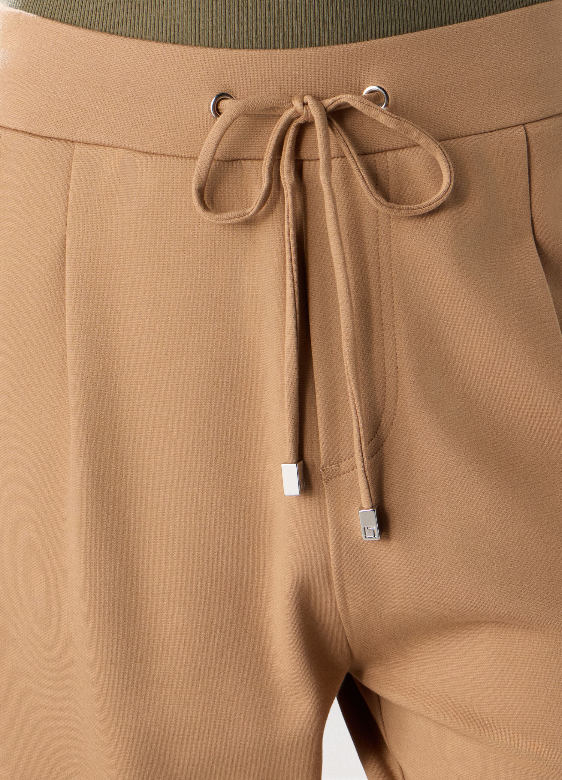 Jogger in jersey stretch misto viscosa donna_2