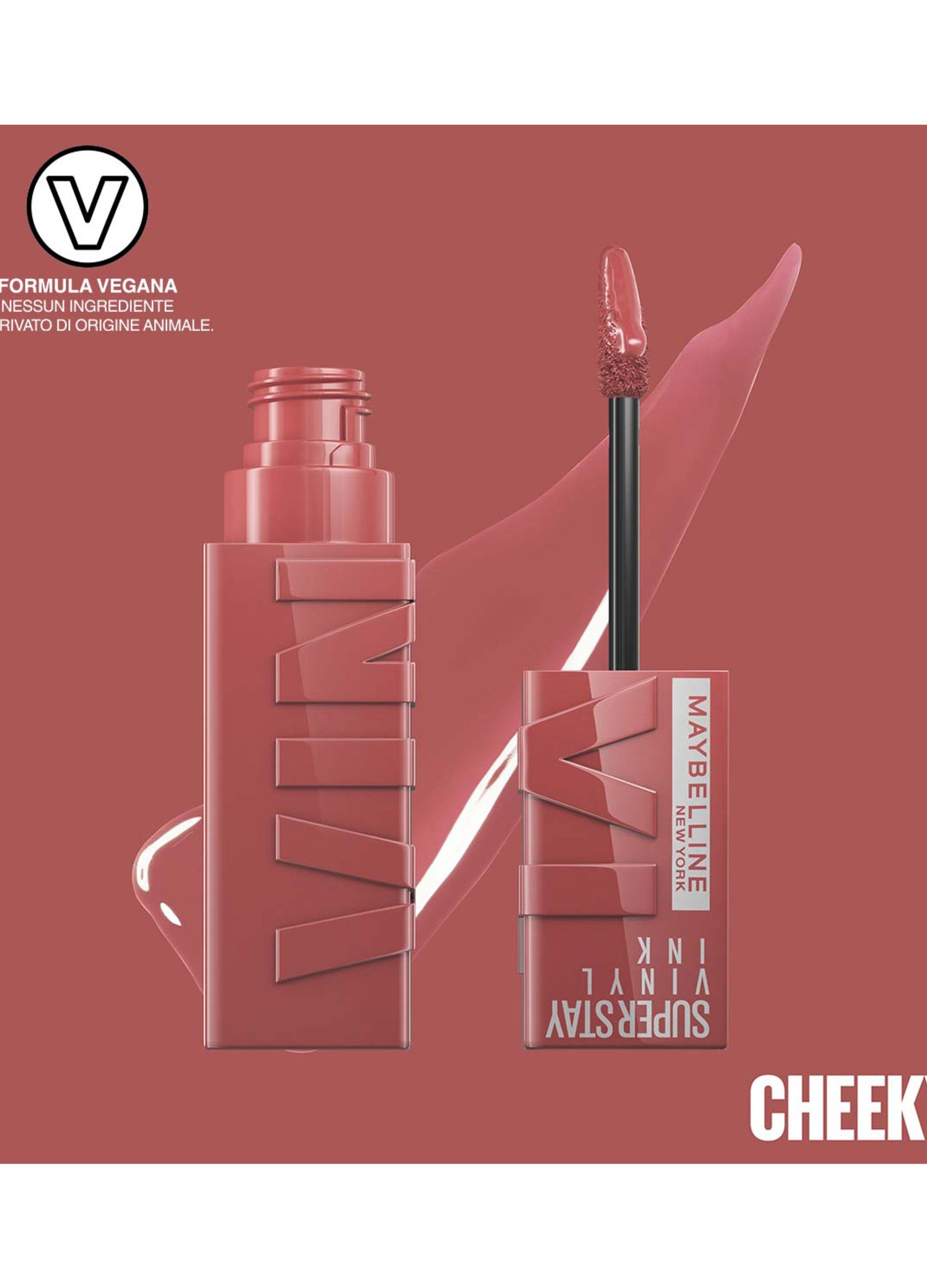 Rossetto rossetto a lunga tenuta effetto vinilico superstay vinyl ink 35 cheeky._3