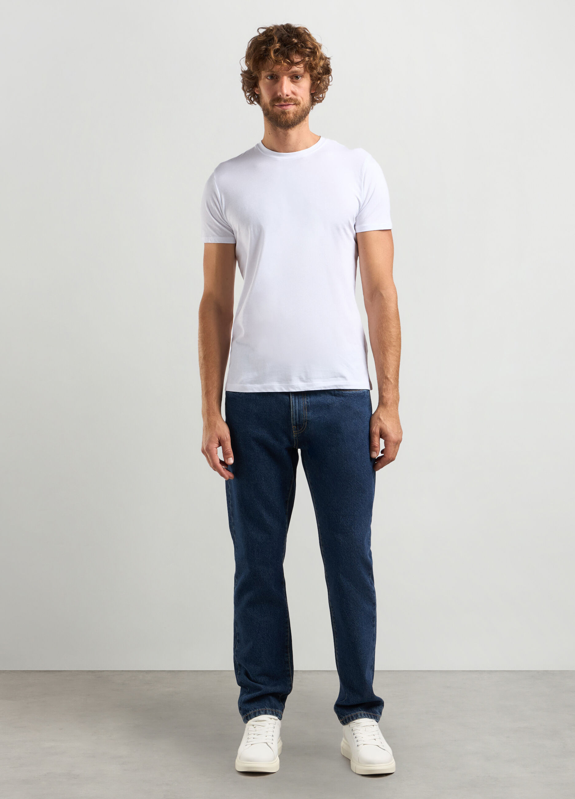 Jeans in cotone slim fit uomo_0