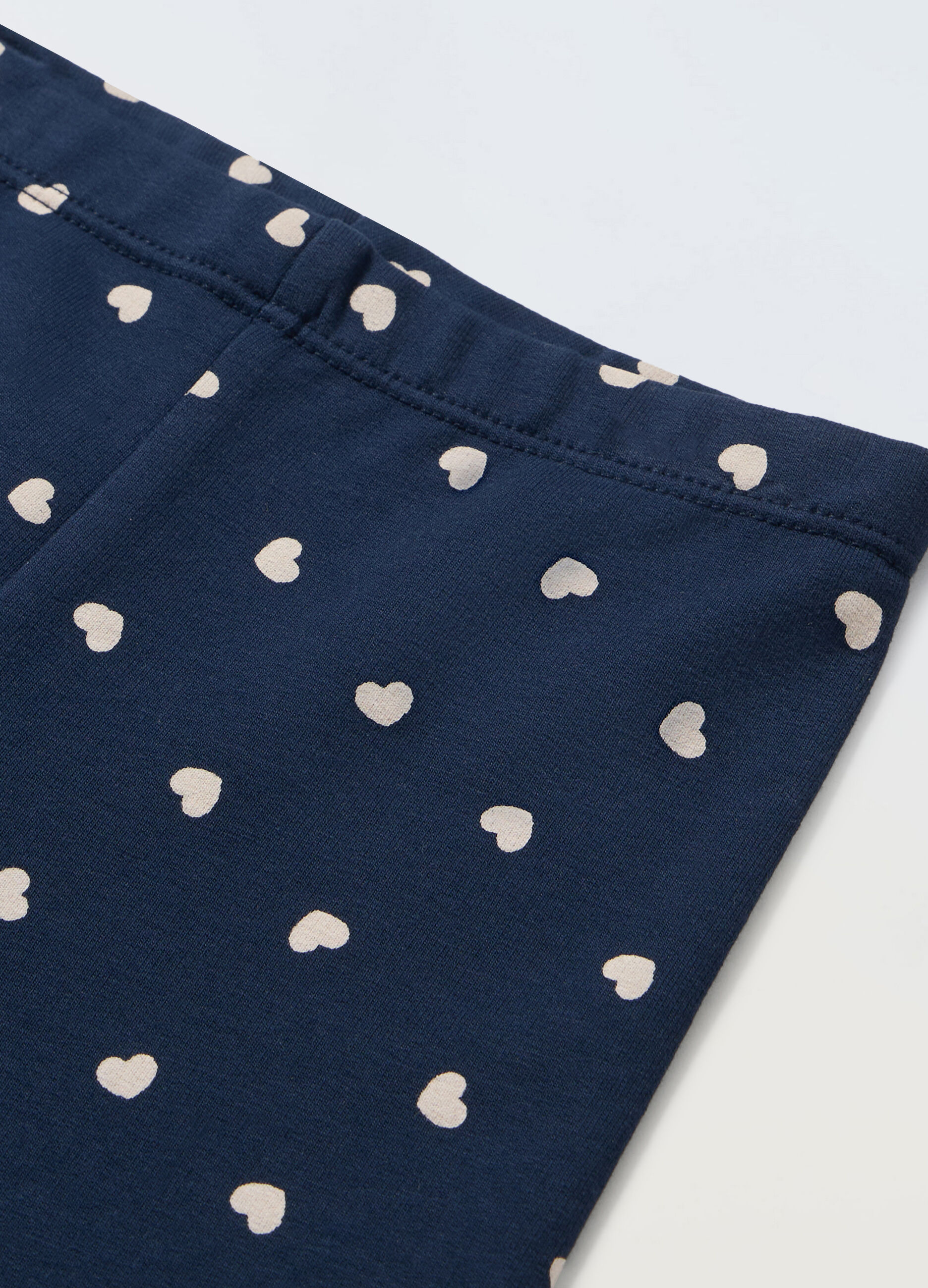 Leggings in french terry stretch neonata_1