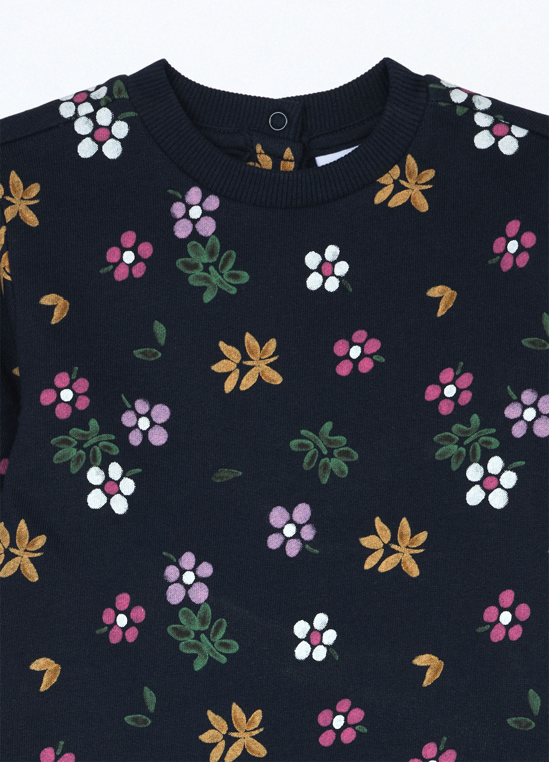 Jogging set in puro cotone fleece neonata_3