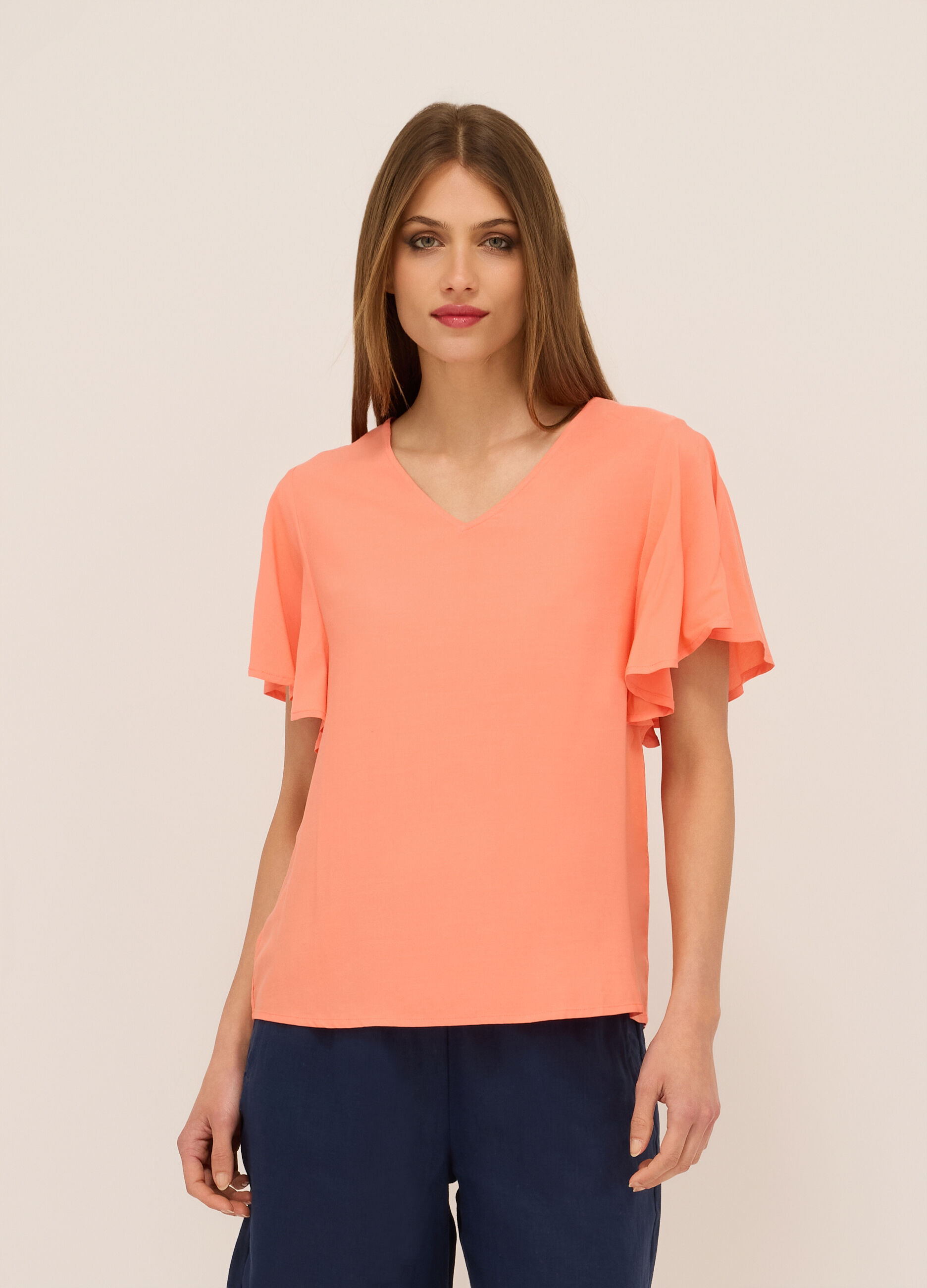 Blusa in pura viscosa donna_0