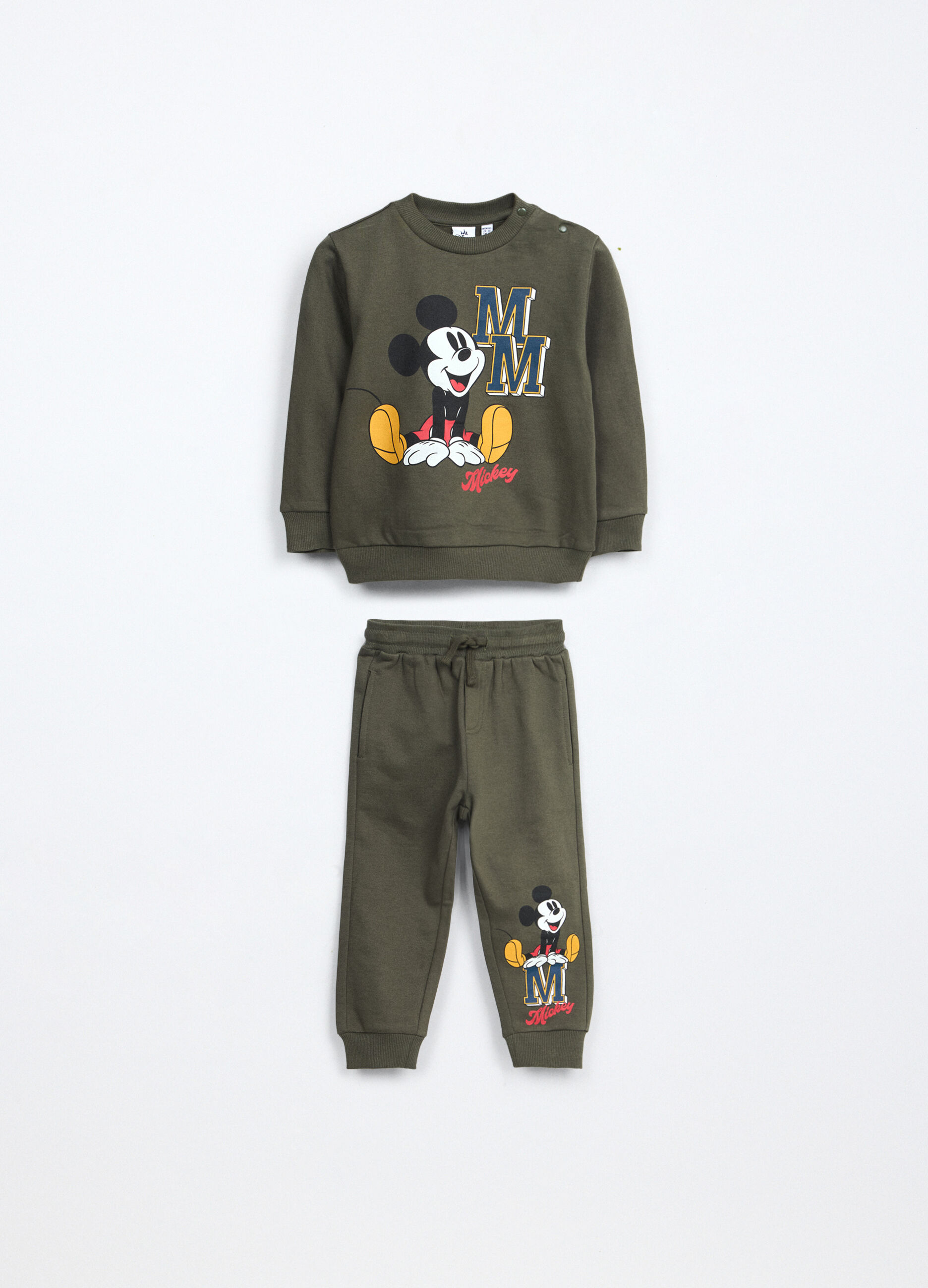 Jogging set in puro cotone fleece neonato_0
