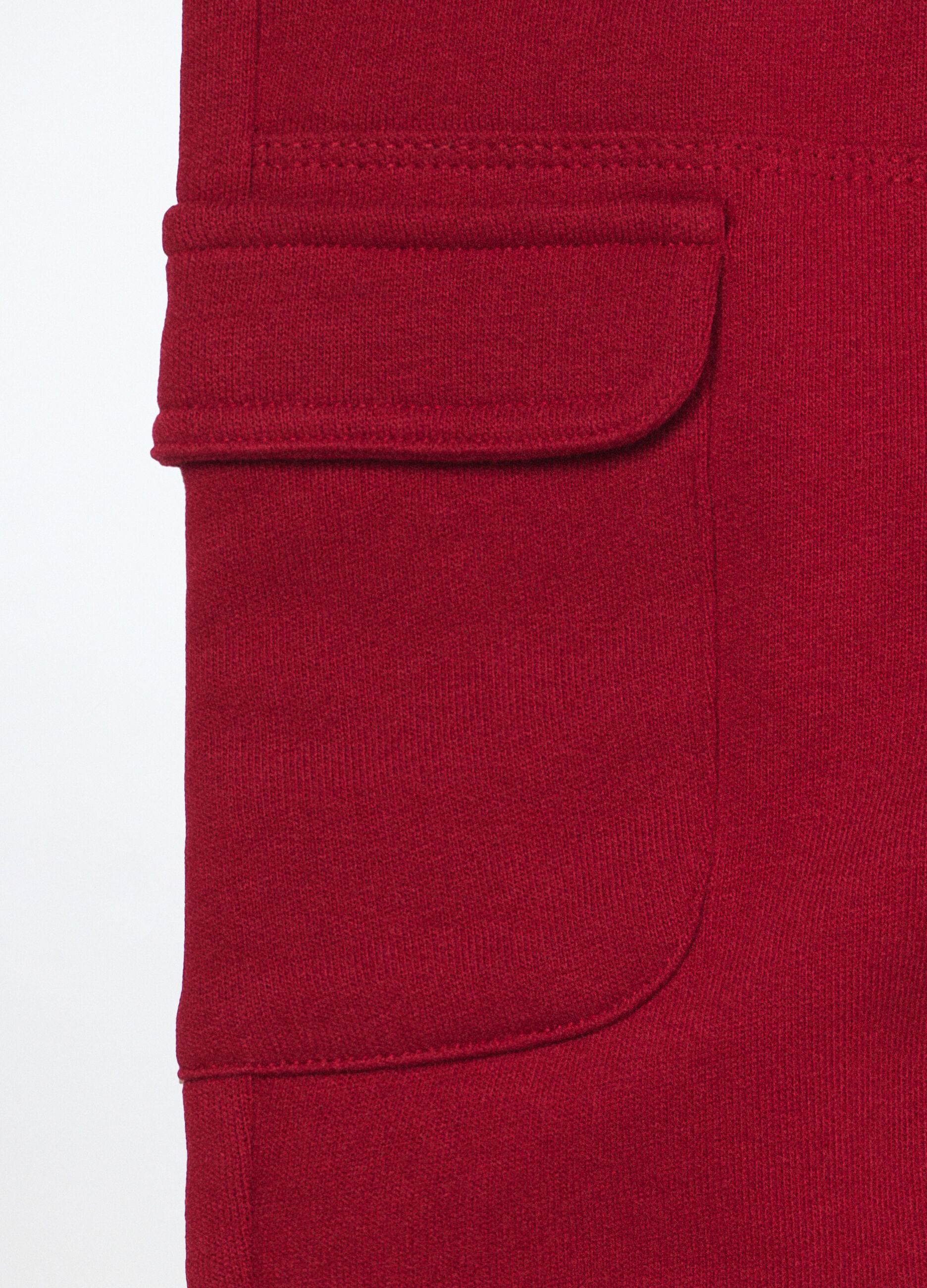 Jogger cargo in french terry di puro cotone neonato_2