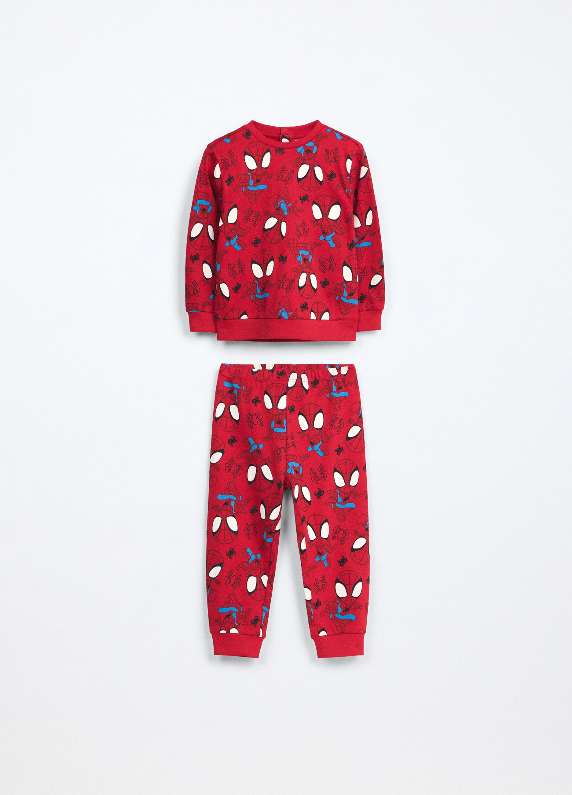 Set pigiama lungo in interlock di puro cotone neonato_0