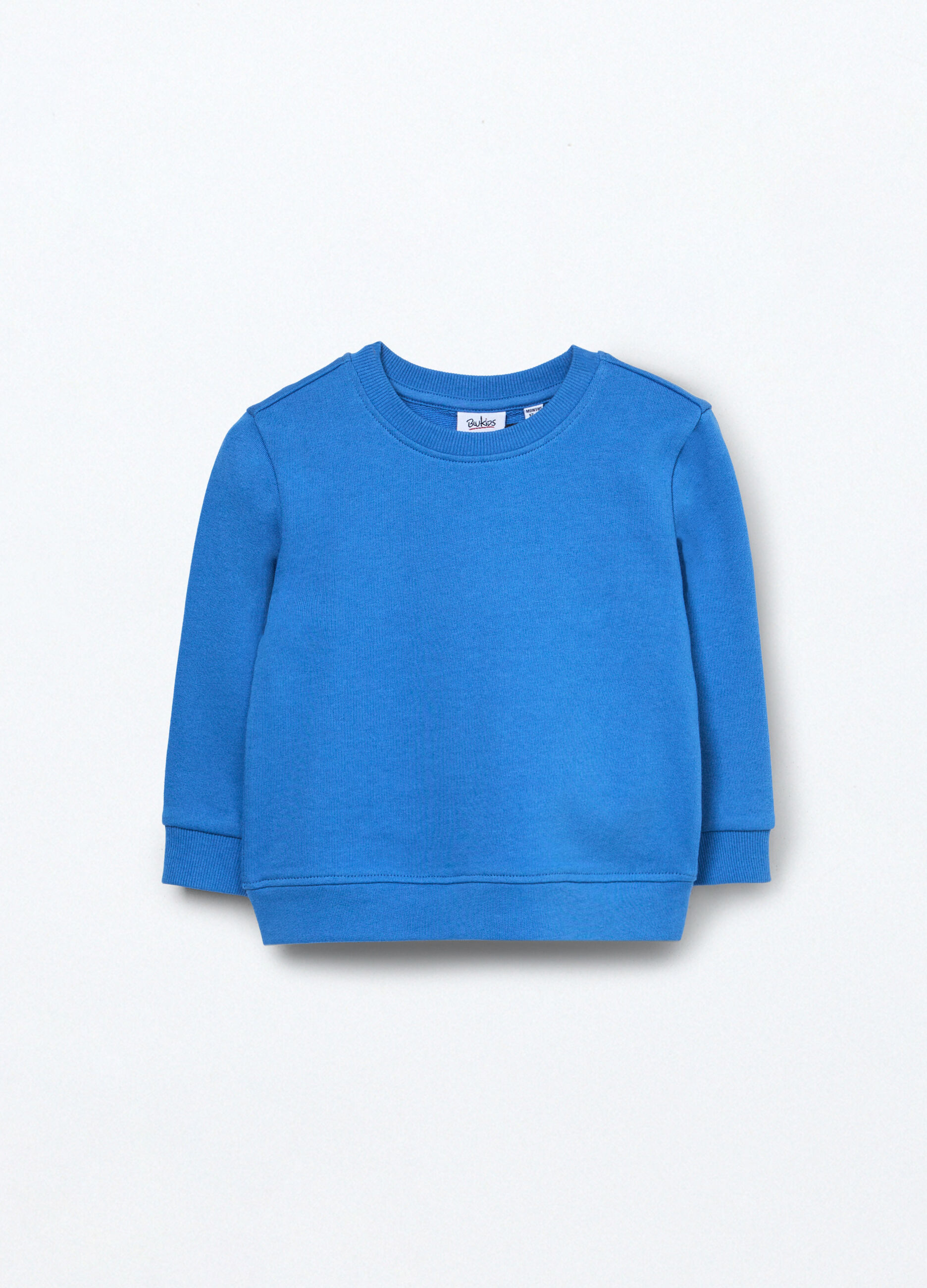 Felpa in french terry di puro cotone neonato_0