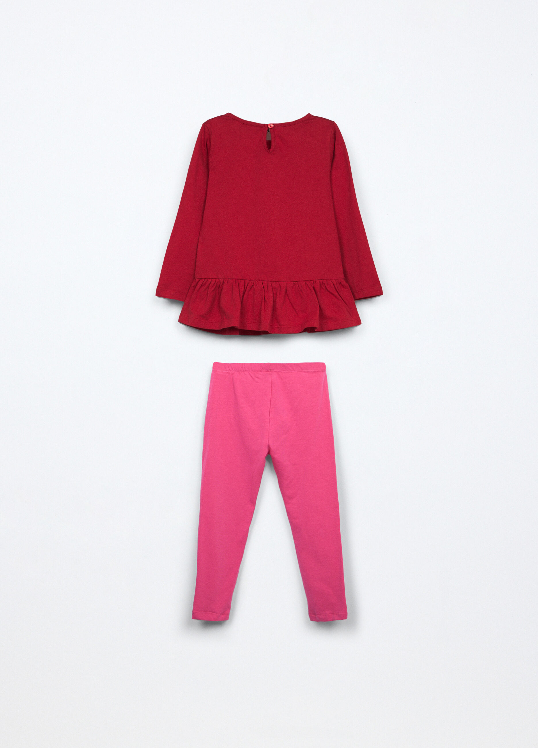 Jogging set in jersey di puro cotone neonata_1