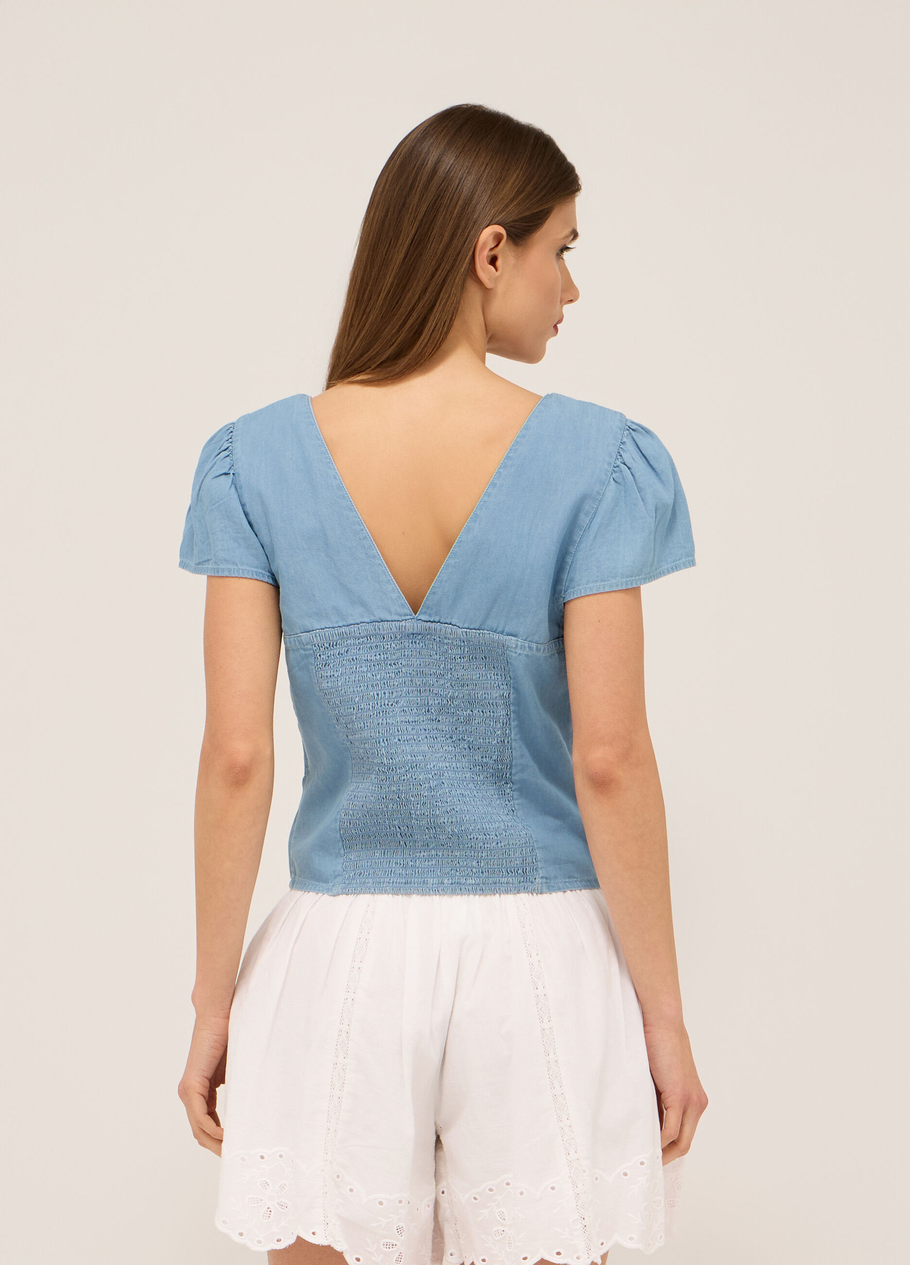 Blusa in puro cotone donna_1